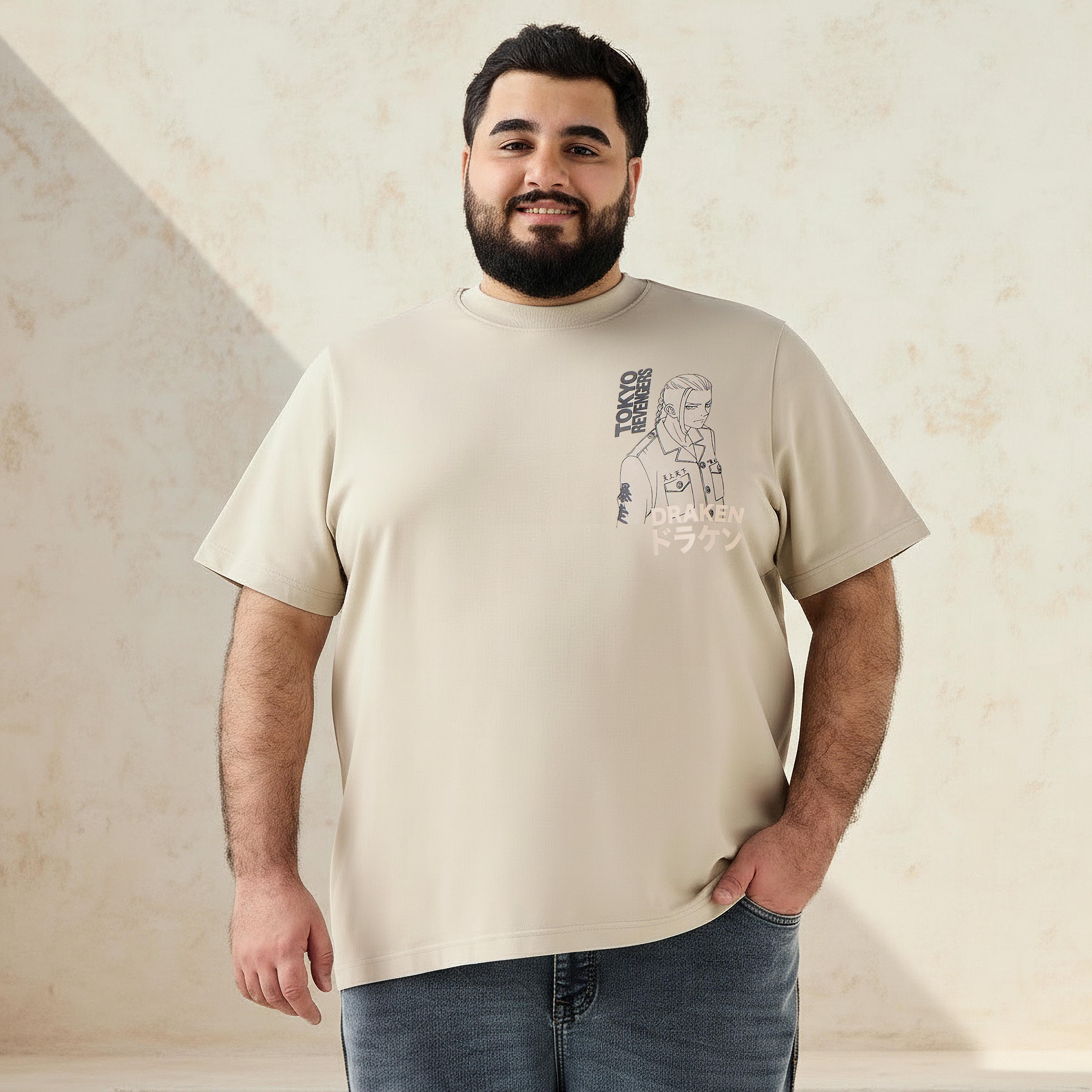 Men Regular Fit Crew Neck Short Sleeves Anime Print T-shirt-men-clothing-tshirtsandpolos-tshirts-image-2