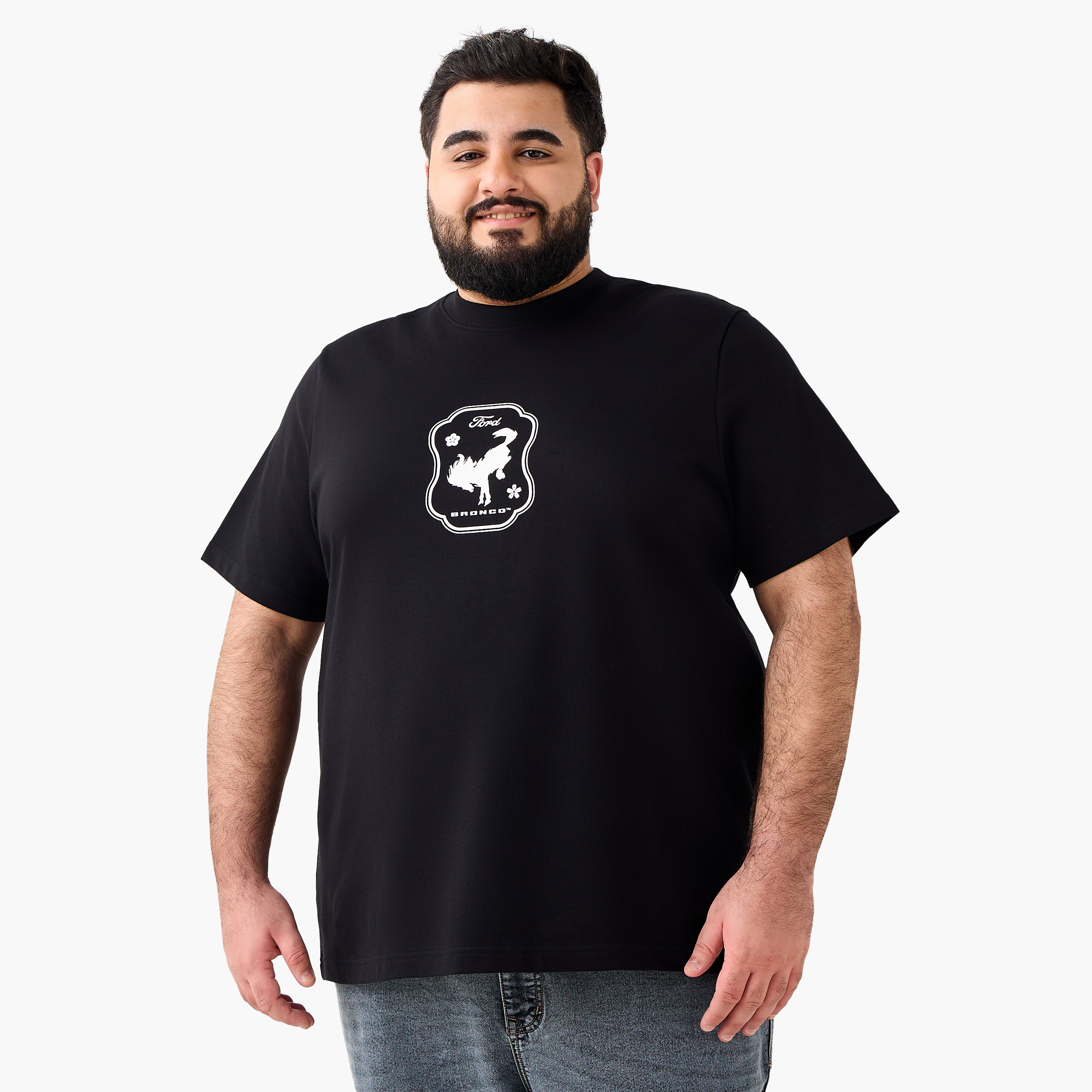 Men Regular Fit Crew Neck Short Sleeves Ford Bronco Print T-shirt-men-clothing-tshirtsandpolos-tshirts-image-4