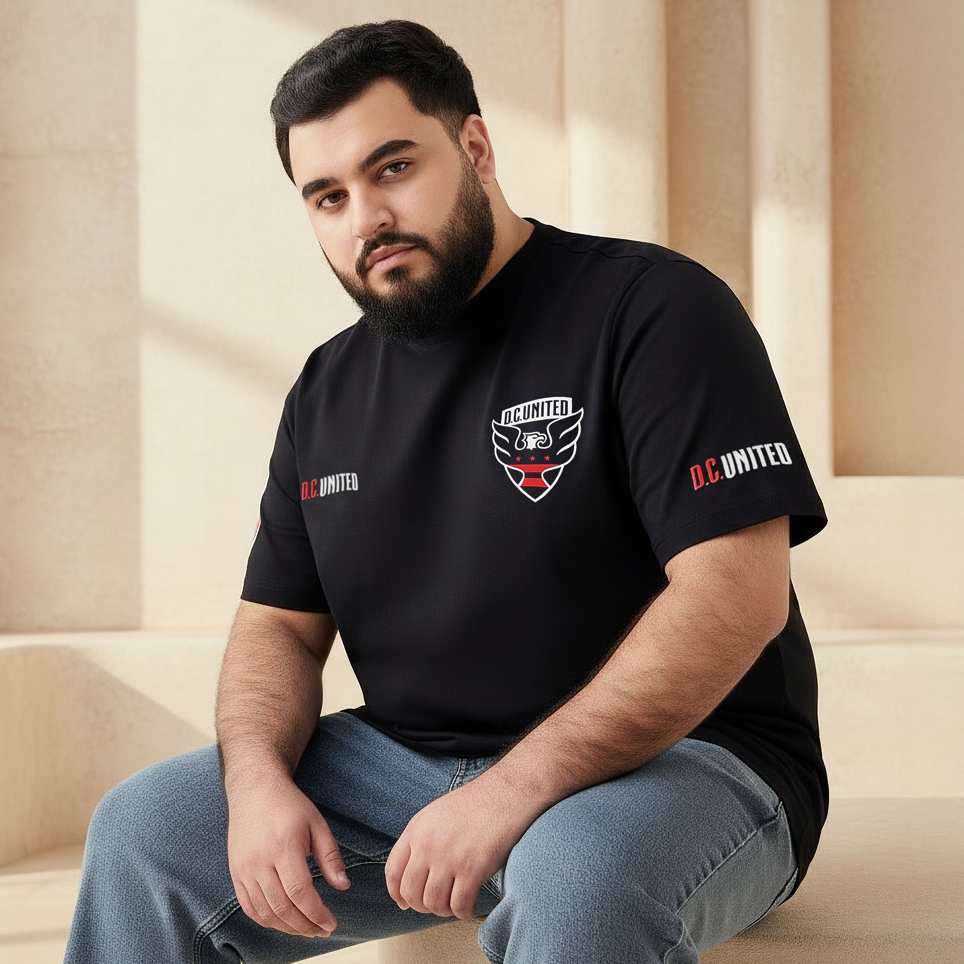 Men Regular Fit Crew Neck Short Sleeves D.C United Print T-shirt-PROMO_SP_BH_RGCC_BUY2FOR11_040325-image-1