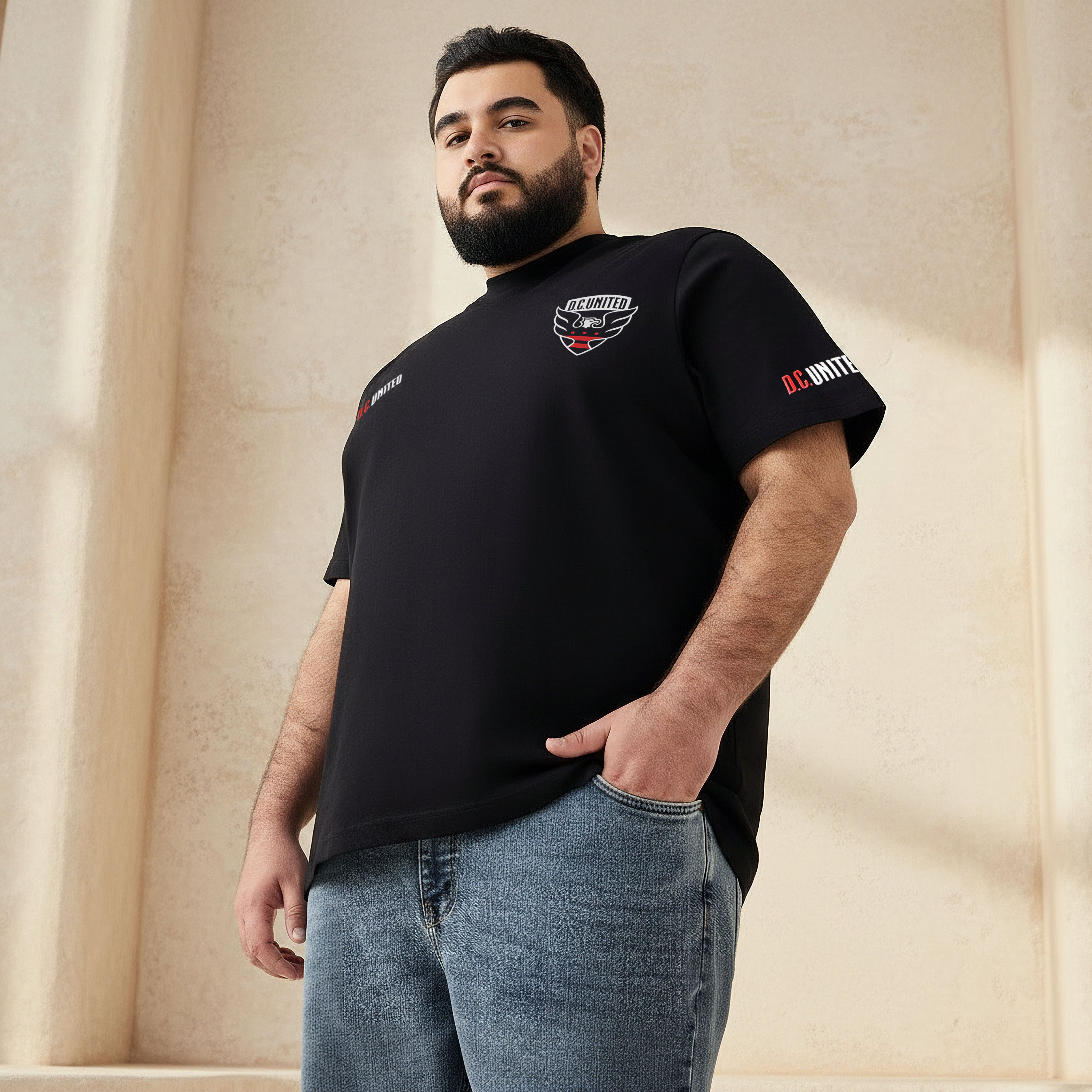 Men Regular Fit Crew Neck Short Sleeves D.C United Print T-shirt-PROMO_SP_BH_RGCC_BUY2FOR11_040325-image-2