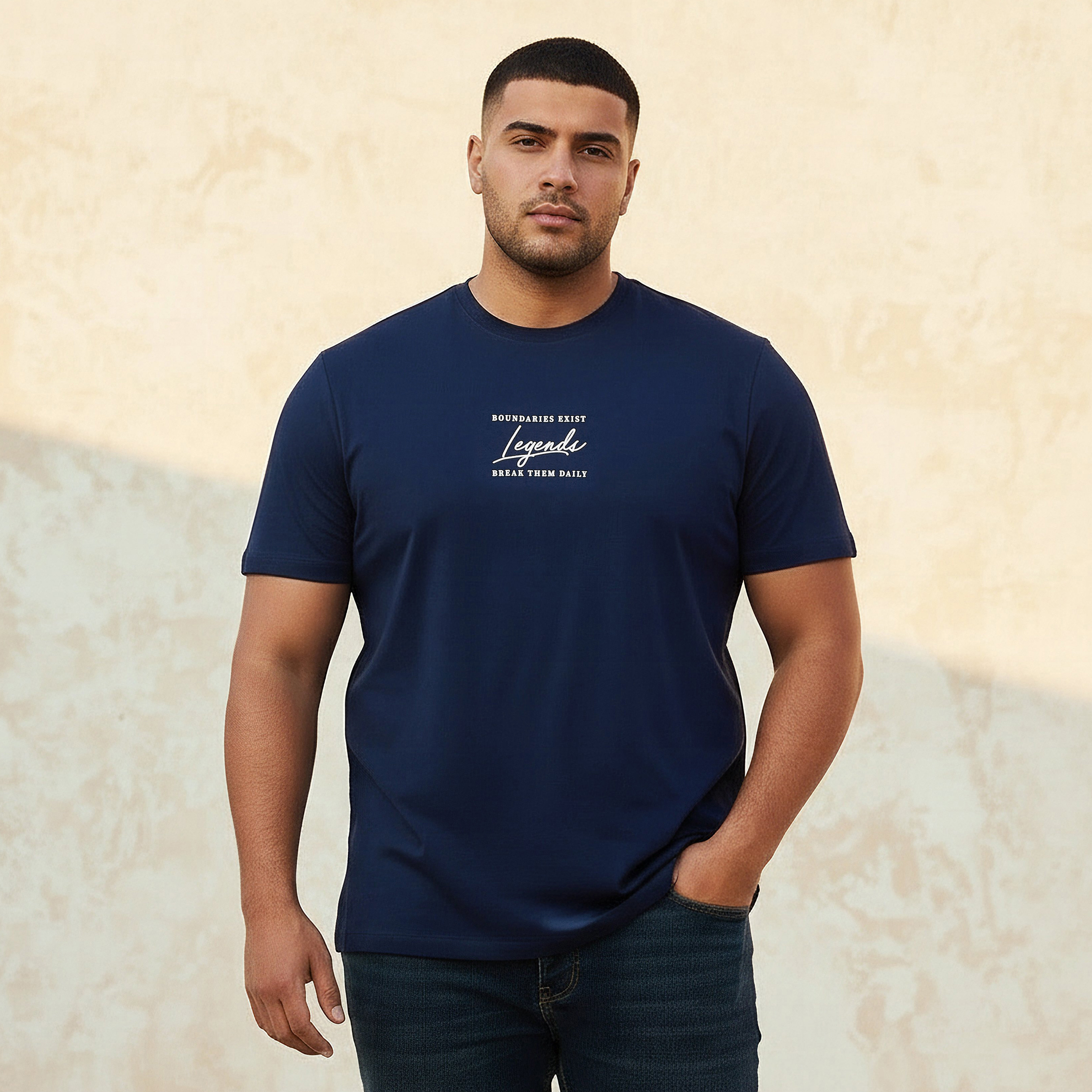 Men Regular Fit Crew Neck Short Sleeves Slogan Print T-shirt-PROMO_SP_QA_RGCC_BUY2FOR109_040325-image-1