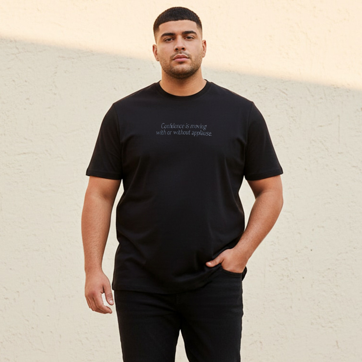 Men Regular Fit Crew Neck Short Sleeves Slogan Print T-shirt-men-clothing-tshirtsandpolos-tshirts-image-1