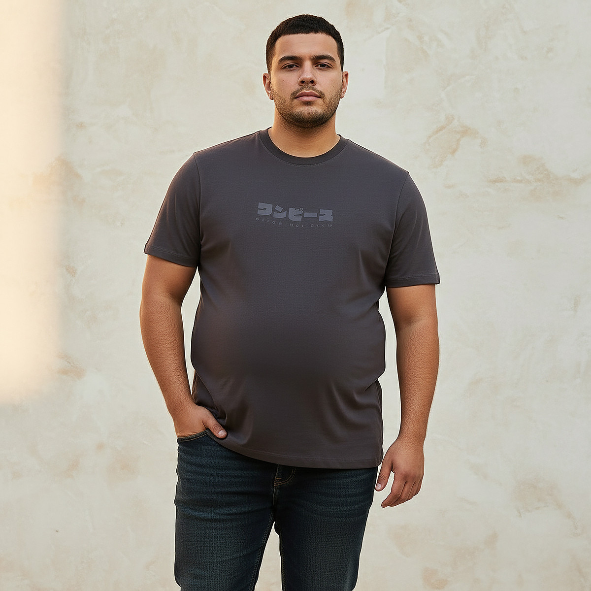 Men Regular Fit Crew Neck Short Sleeves One Piece Print T-shirt-men-clothing-tshirtsandpolos-tshirts-image-1