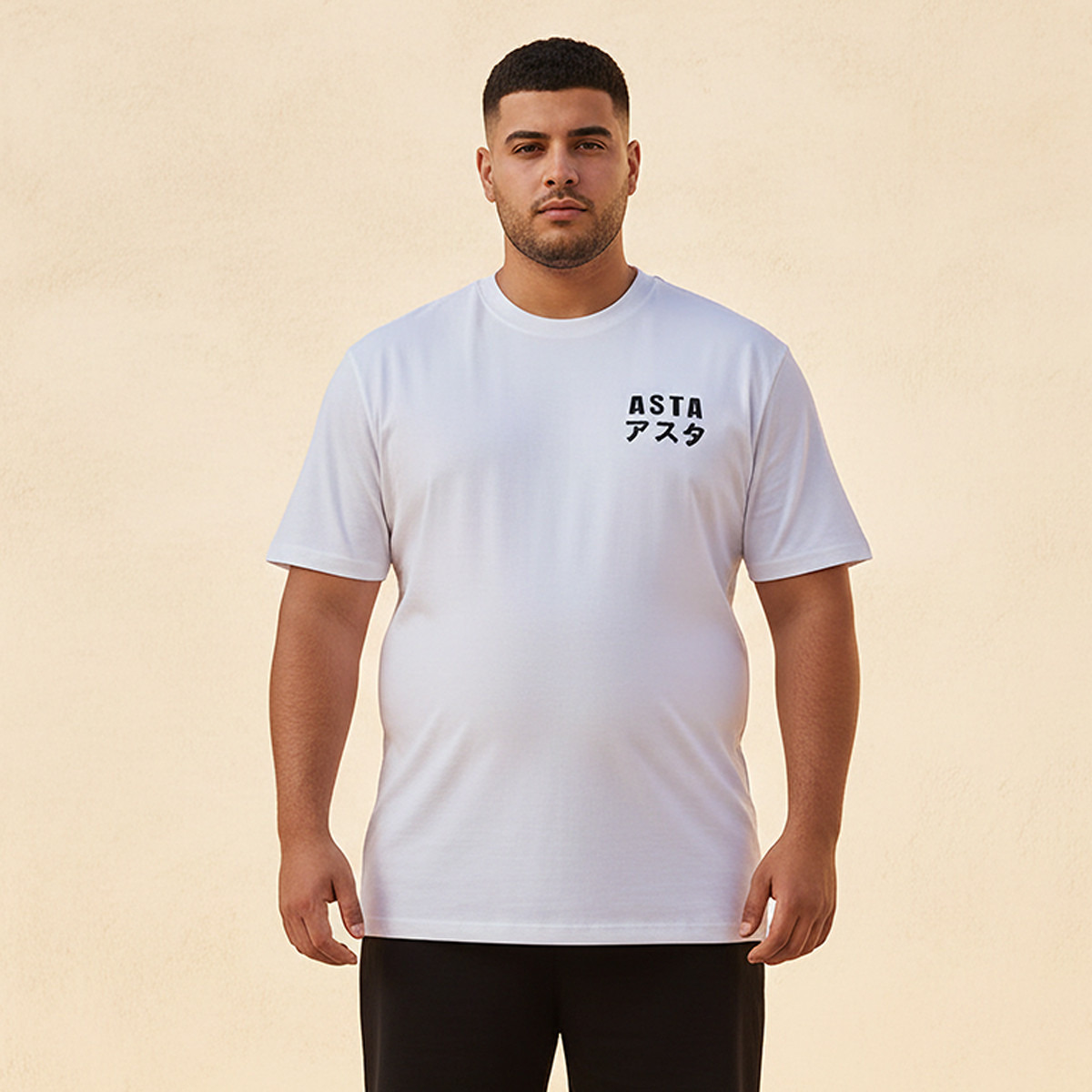 Men Regular Fit Crew Neck Short Sleeves Black Clover Print T-shirt-men-clothing-tshirtsandpolos-tshirts-image-1