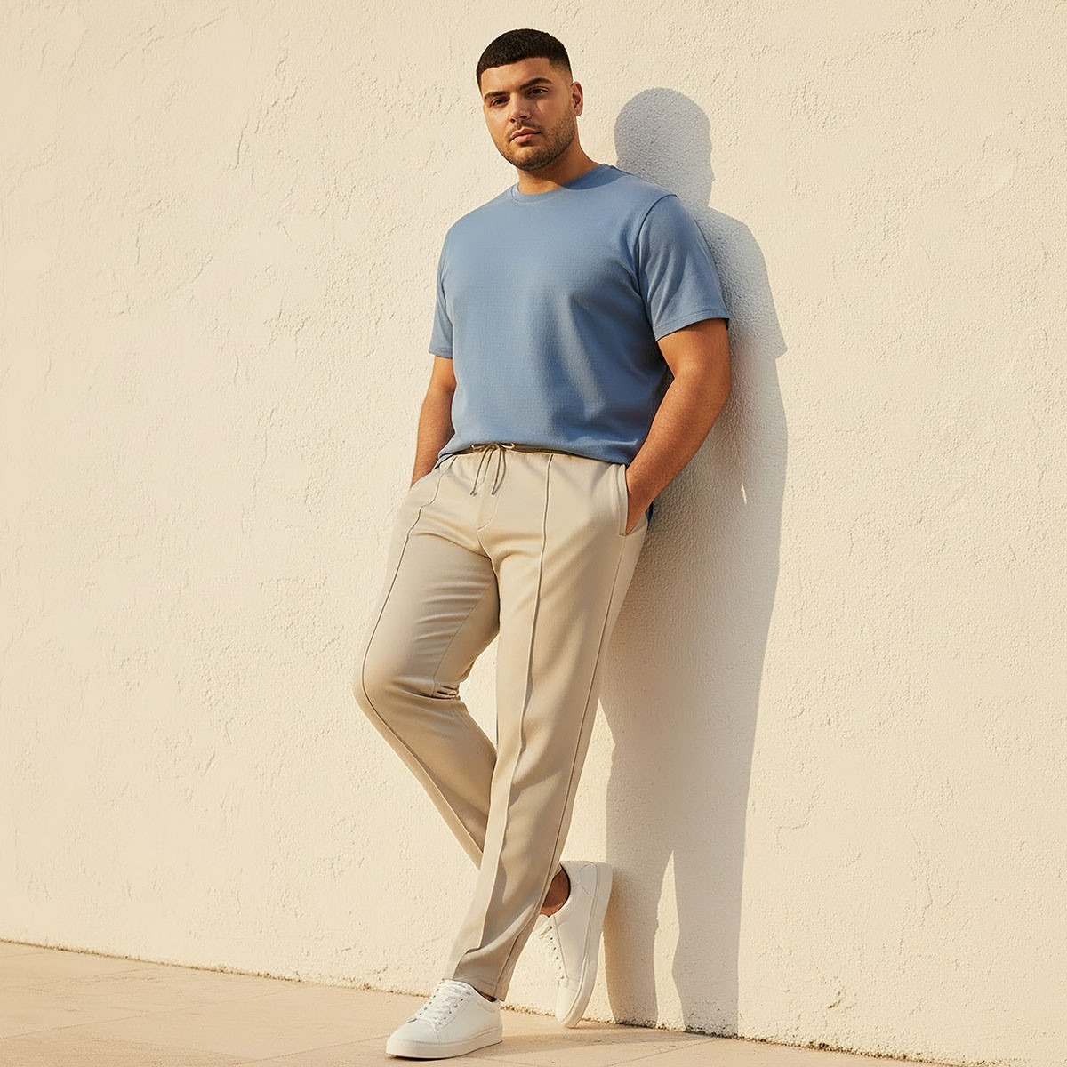 بنطلون رياضي مقاس كبير بقصة عادية ورباط إغلاق من سبلاش ماكسيم-men-clothing-bottoms-joggers-image-3