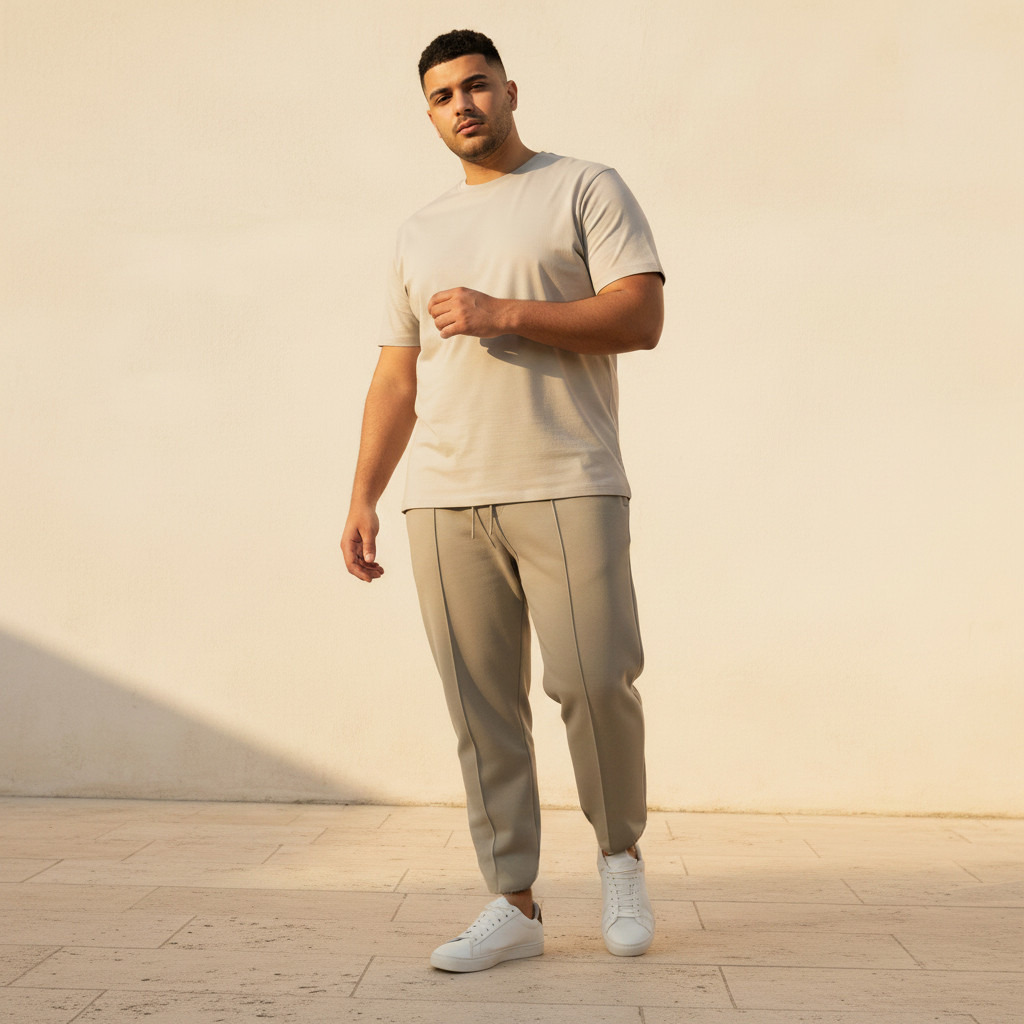 بنطلون رياضي بقصة عادية وتفاصيل بينتوك من سبلاش ماكسيم بلس-men-clothing-bottoms-joggers-image-5