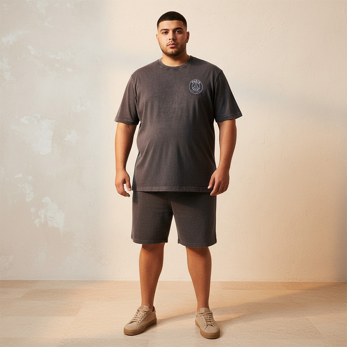 تيشيرت بياقة دائرية بقصة عادية مع طبعة شعار باريس سان جيرمان من سبلاش ماكسيم بلس-men-clothing-tshirtsandpolos-tshirts-image-3