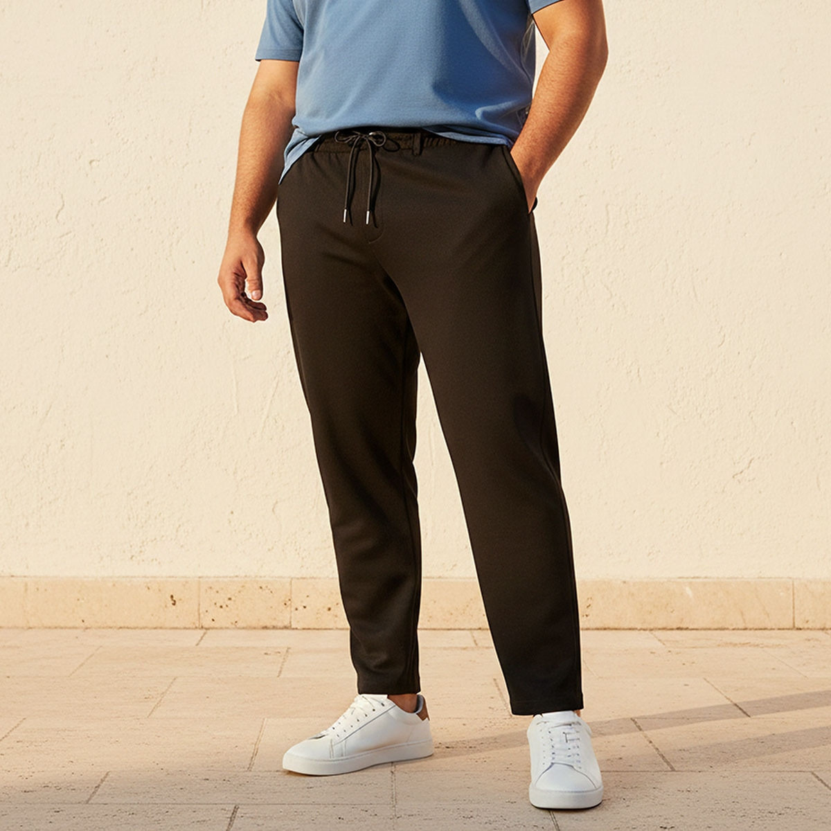 بنطلون بقصّة عادية من سبلاش ماكسيم بلس-men-clothing-bottoms-trousersandchinos-trousers-image-1