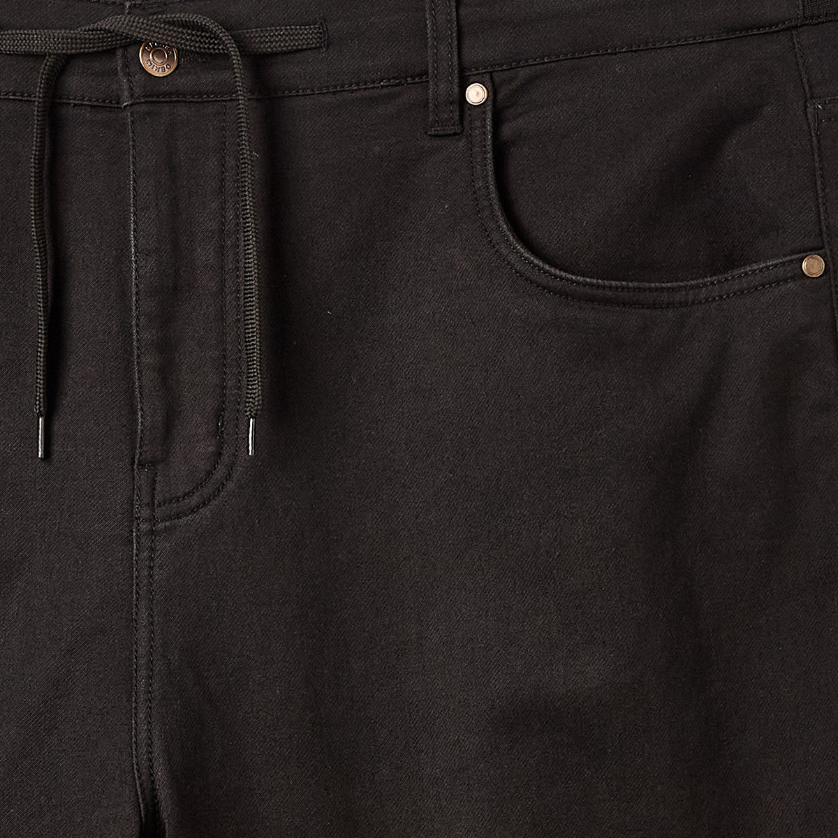Men Regular Fit Flexi Waist Drawstring Detail Jeans-men-clothing-bottoms-jeans-image-2