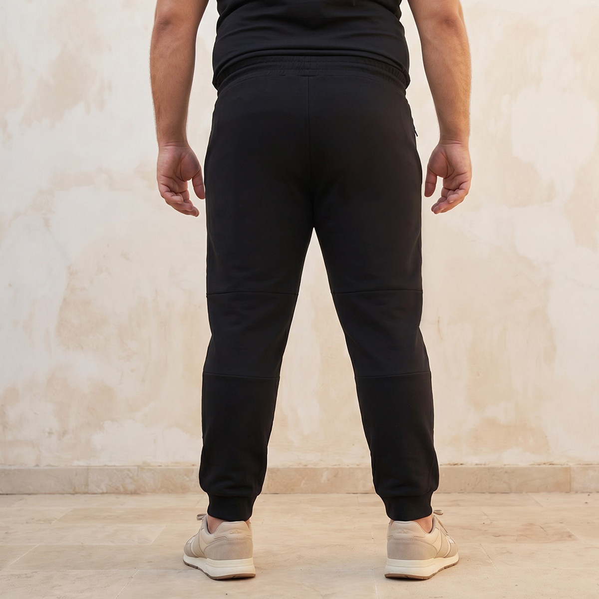 Men Relaxed Fit Cut and Sew Joggers with Drawstring Closure-men-clothing-bottoms-joggers-image-4