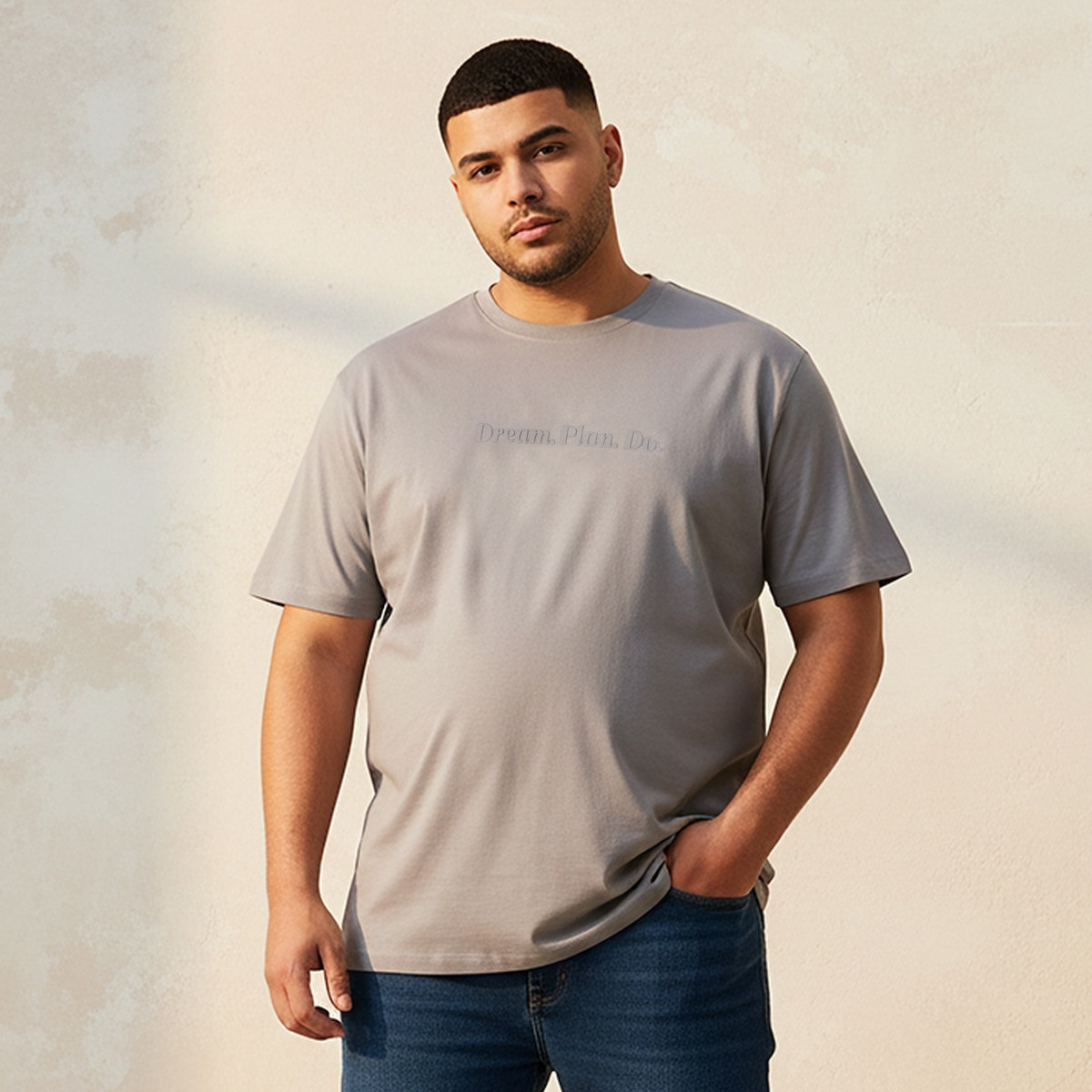 Splash Maxim Plus Crew Neck Short Sleeves Slogan Print T-shirt-men-clothing-tshirtsandpolos-tshirts-image-1