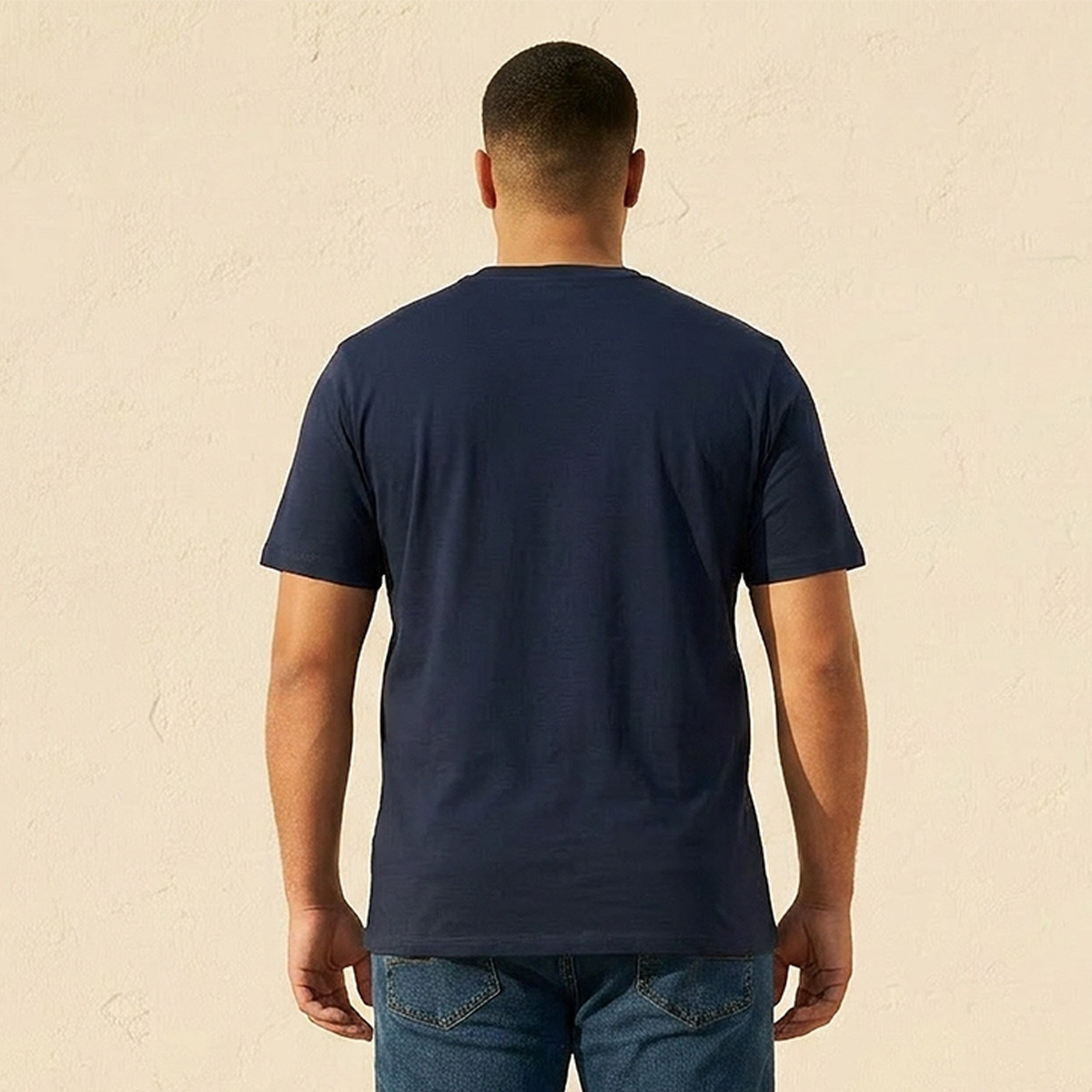 تيشيرت بياقة دائرية وأكمام قصيرة بطبعة عبارة من سبلاش ماكسيم بلس-men-clothing-tshirtsandpolos-tshirts-image-3
