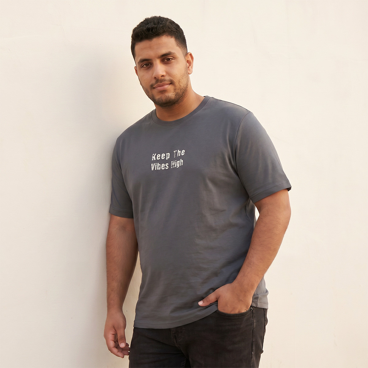 Splash Maxim Plus Crew Neck Slogan Print T-shirt-men-clothing-tshirtsandpolos-tshirts-image-1