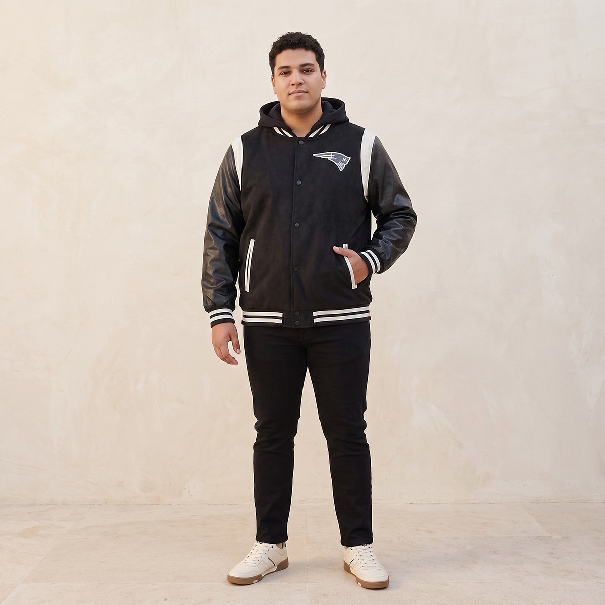 جاكيت فارستي جلد بغطاء رأس ماكسيم بلس من باتريوتس سبلاش-men-clothing-jacketsandblazers-jackets-image-2