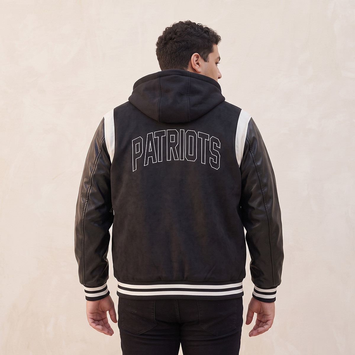 جاكيت فارستي جلد بغطاء رأس ماكسيم بلس من باتريوتس سبلاش-men-clothing-jacketsandblazers-jackets-image-3