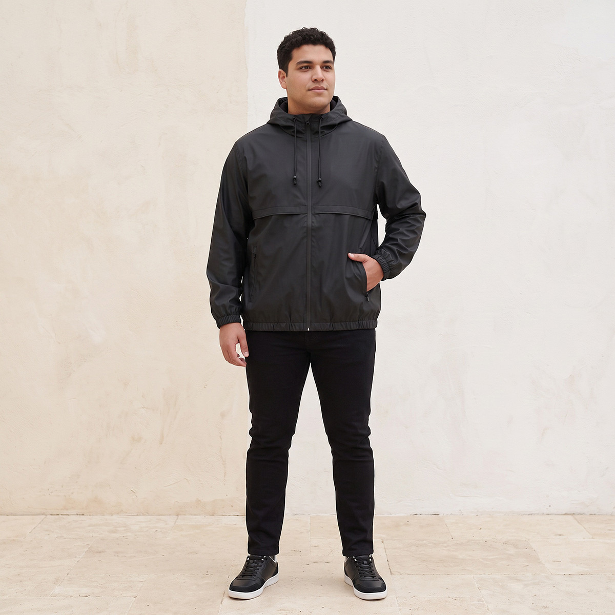 جاكيت جلد بغطاء رأس للقياسات الكبيرة من ماكسيم من سبلاش-men-clothing-jacketsandblazers-jackets-image-3