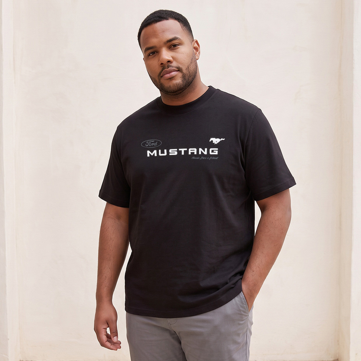Mustang Splash Maxim Plus Crew Neck T-shirt-men-clothing-tshirtsandpolos-tshirts-image-1