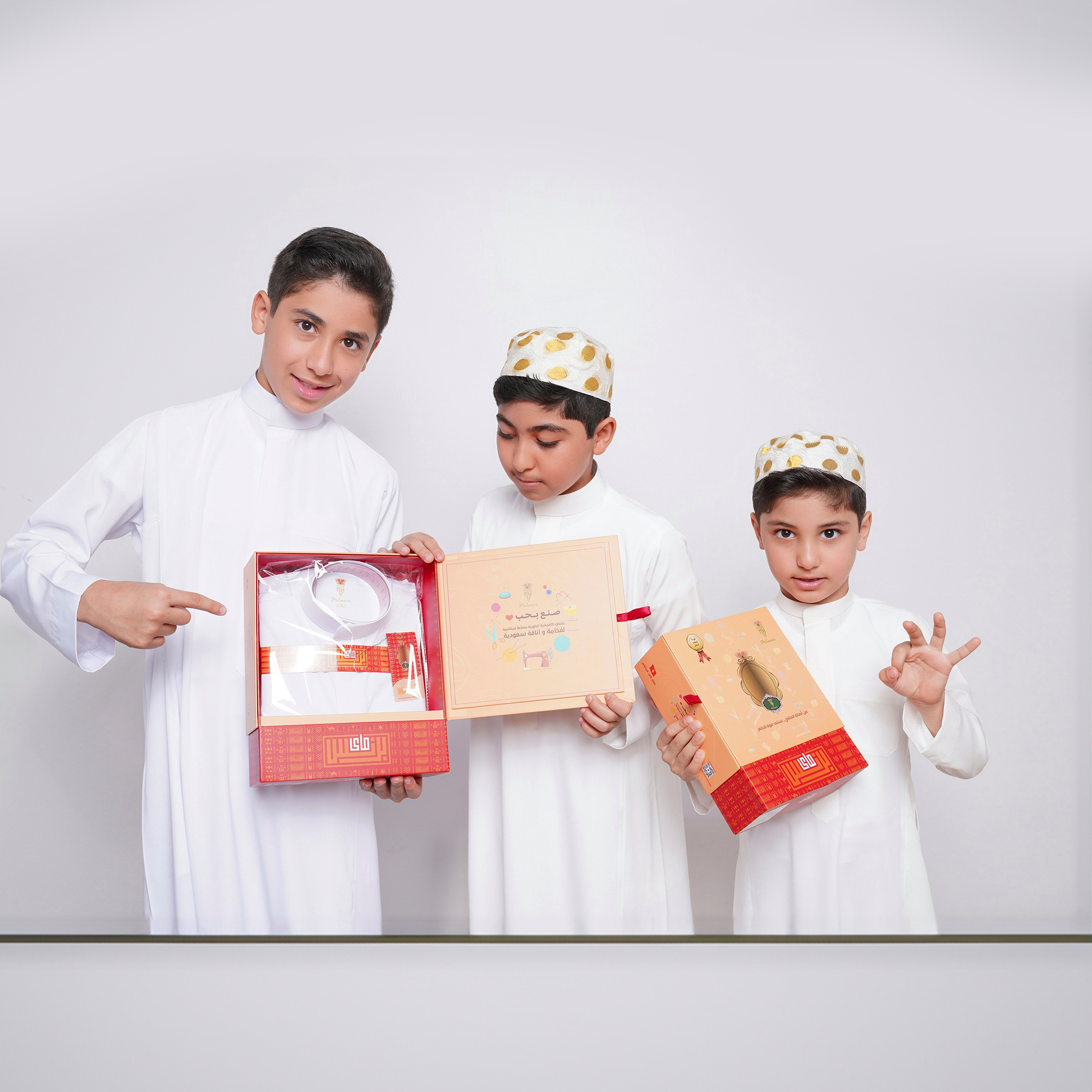 My School Solid Patch Pocket Saudi Thobe with Quarter-Stand Fabric - Cream-boys-arabicclothing-thobes-image-6