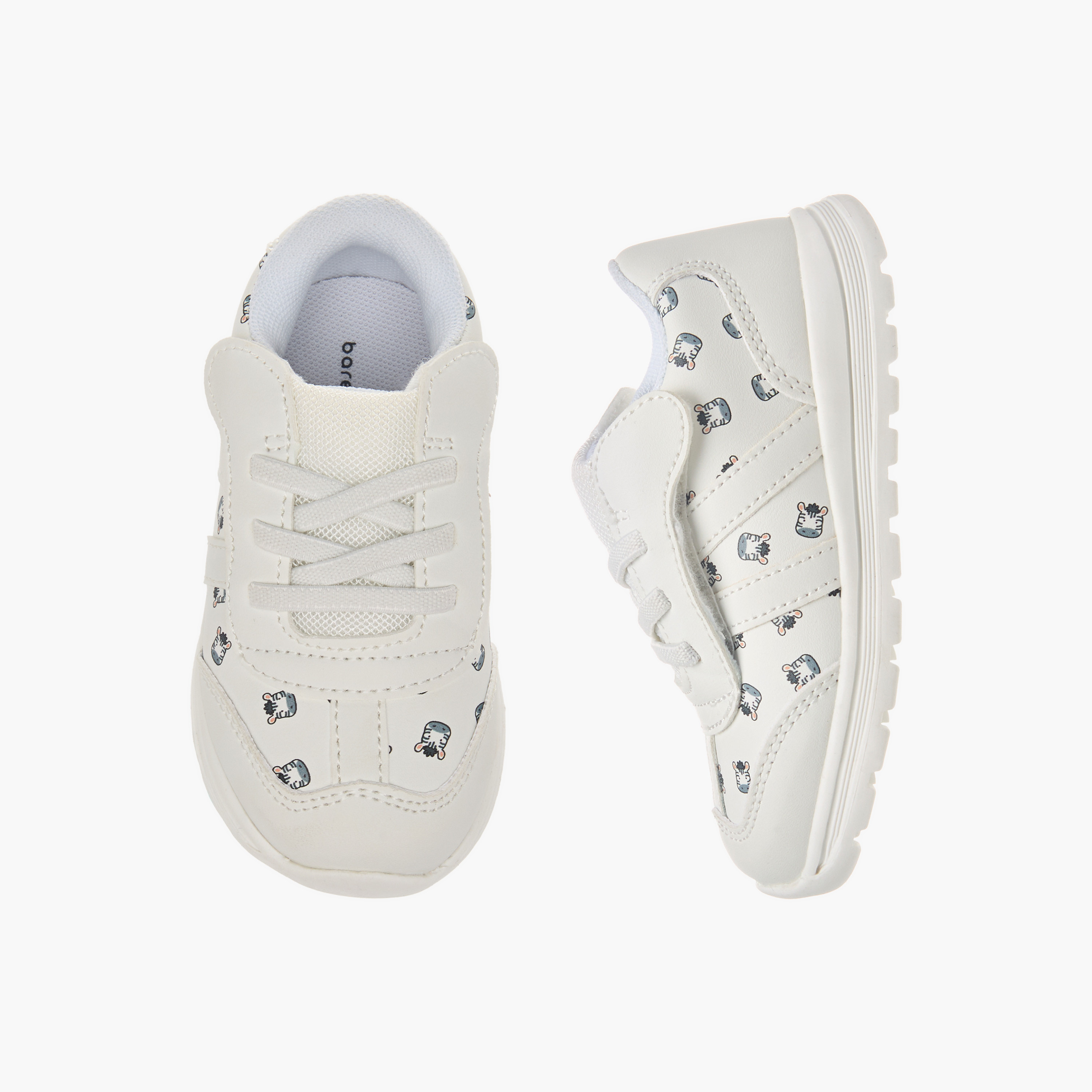 حذاء سنيكرز بشريط إغلاق لاصق وطبعات حيوانات من بيرفيت-boys-shoes-sneakers-image-1