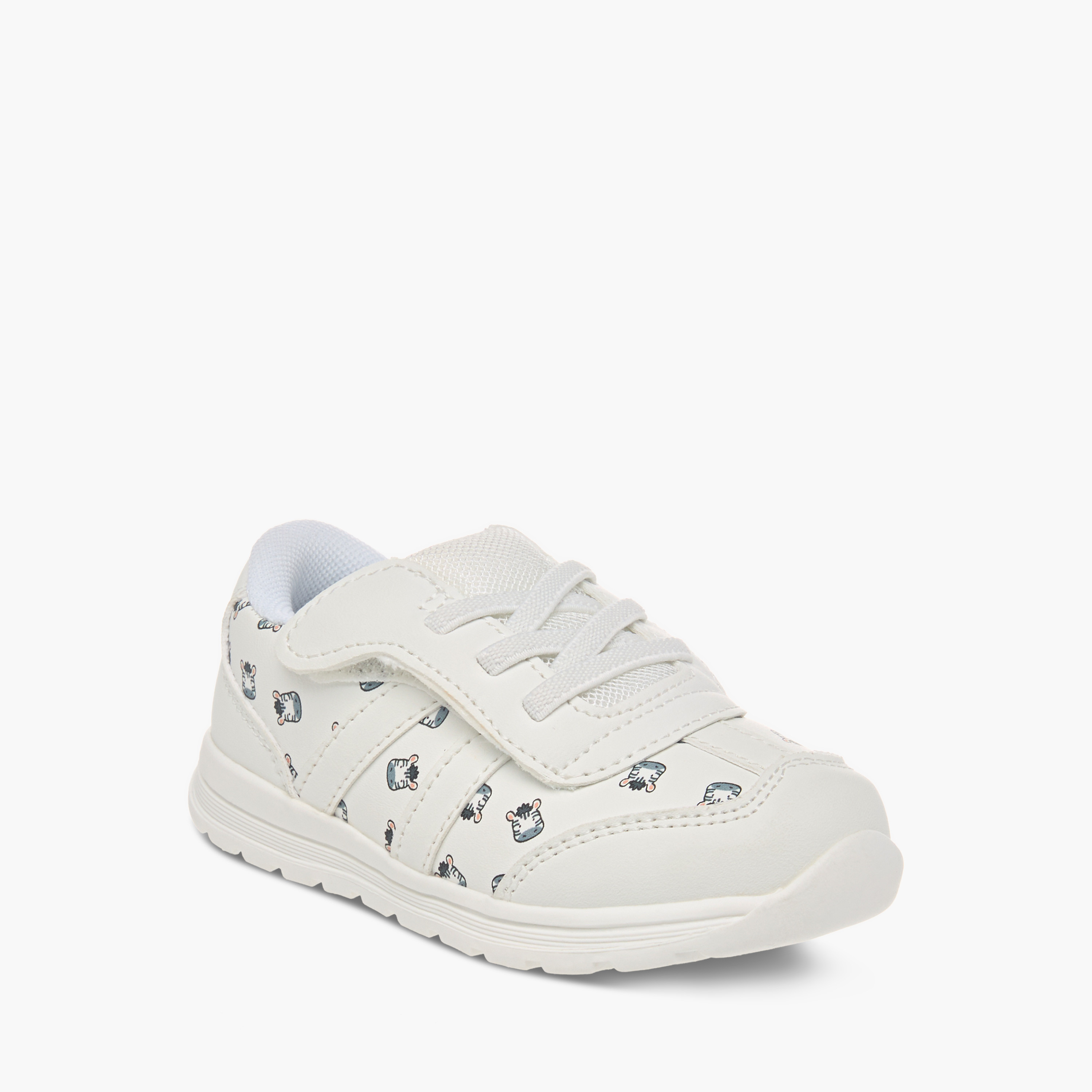حذاء سنيكرز بشريط إغلاق لاصق وطبعات حيوانات من بيرفيت-boys-shoes-sneakers-image-2