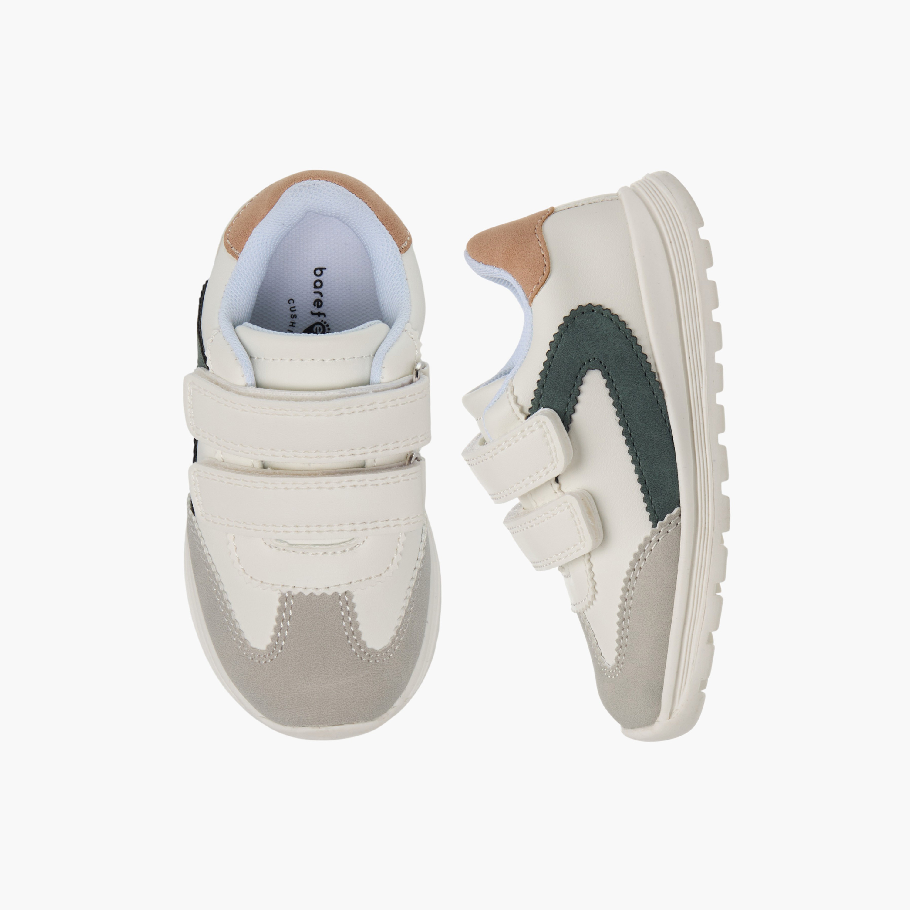 Barefeet Boys Panelled Hook and Loop Sneakers-boys-shoes-sneakers-image-1