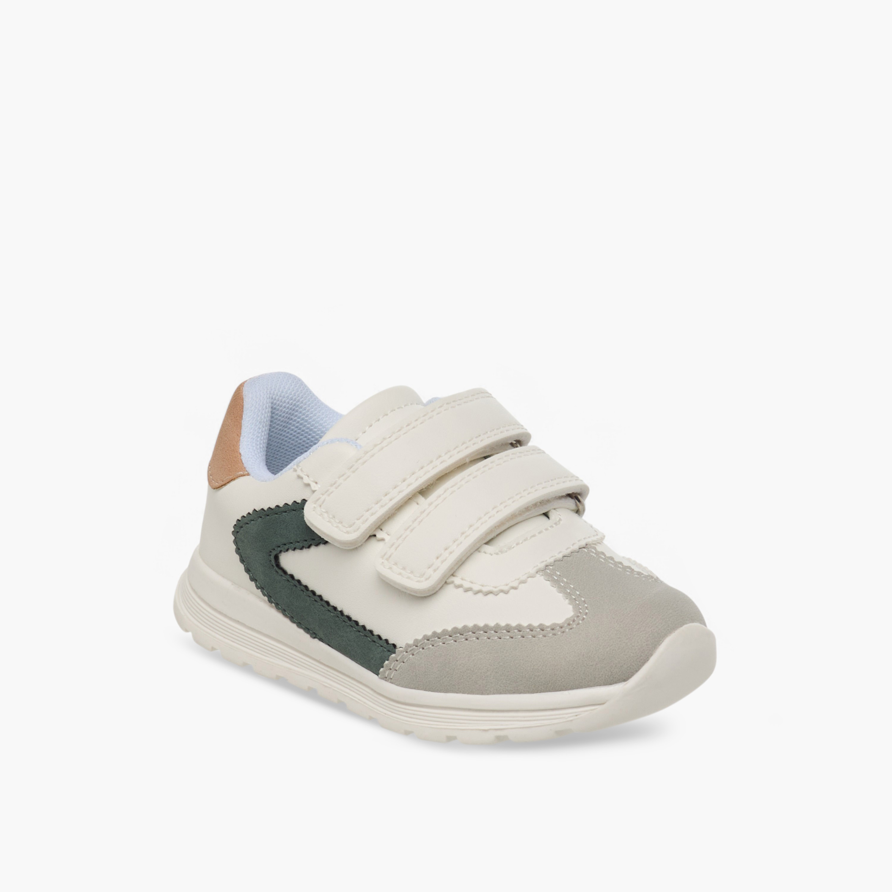 Barefeet Boys Panelled Hook and Loop Sneakers-boys-shoes-sneakers-image-2