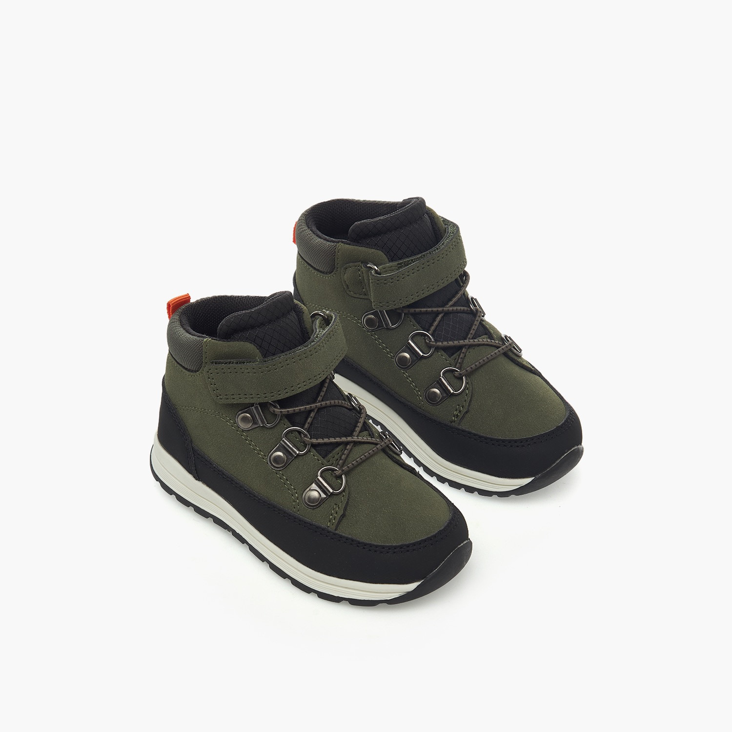Barefeet Ankle Boots with Hook & Loop Closure-baby-boys-shoes-closedshoes-image-1