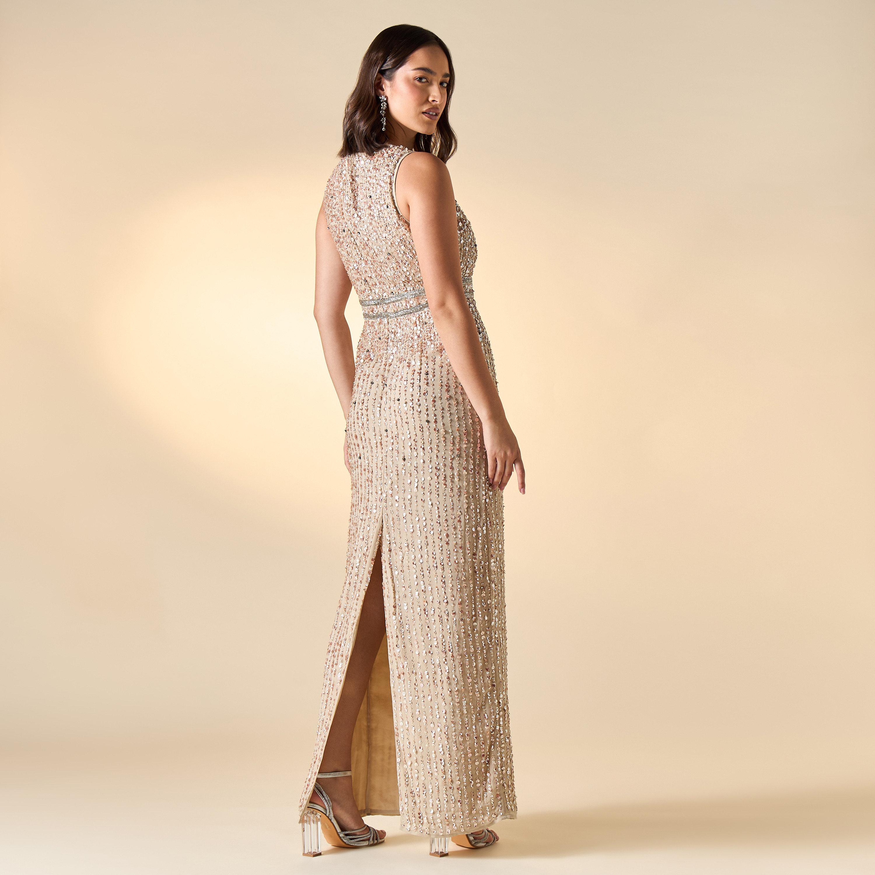 Amelia Rose All-Over Embellished Sleeveless Dress with Slit-women-clothing-dresses-image-2