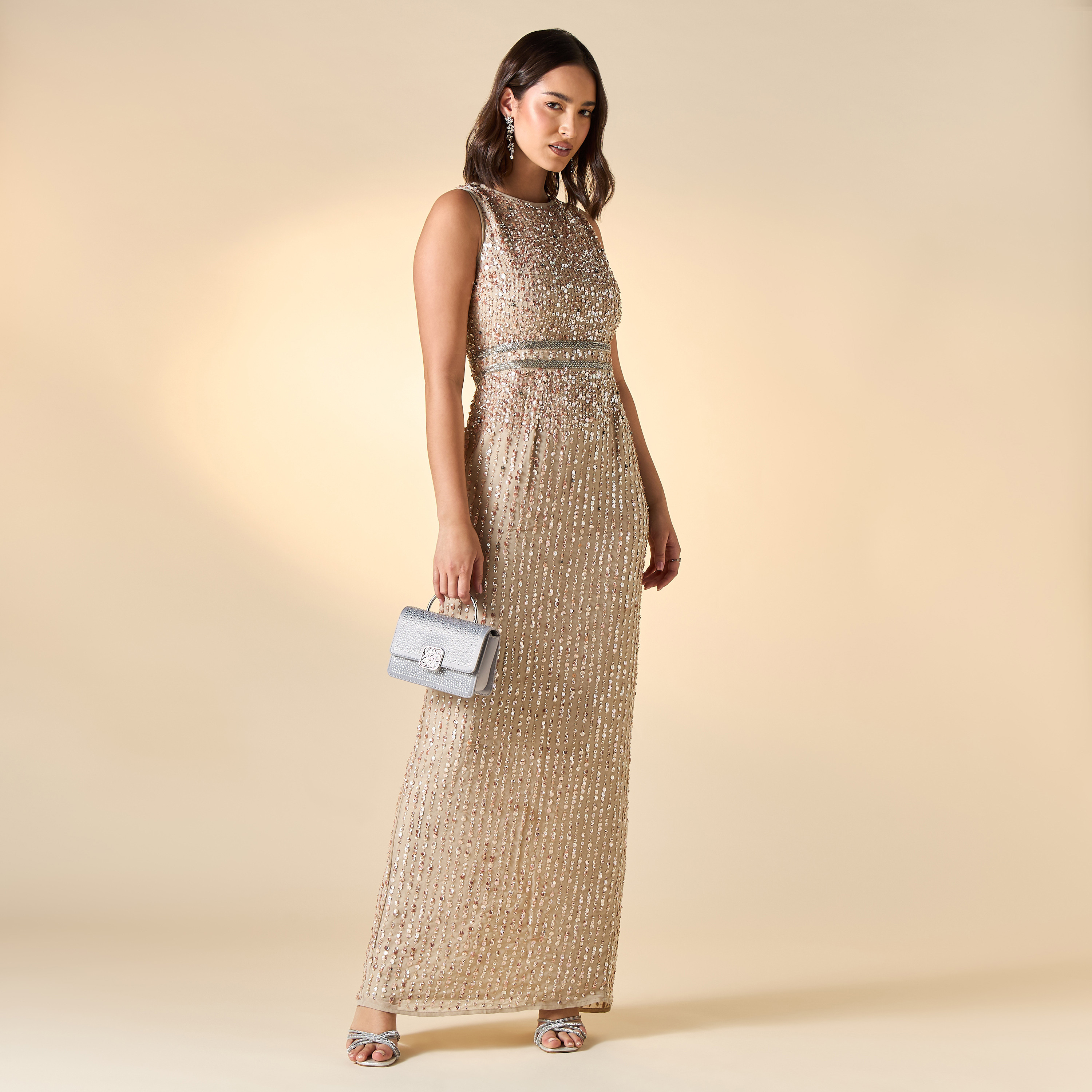 Amelia Rose All-Over Embellished Sleeveless Dress with Slit-women-clothing-dresses-image-3