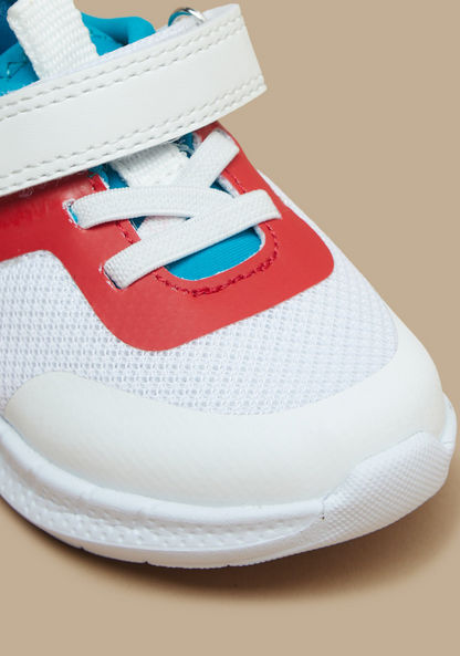 Barefeet Panelled Sneakers with Hook and Loop Closure-Boy%27s Sneakers-image-4