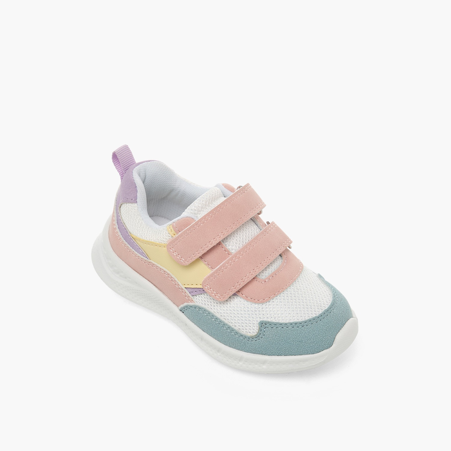Barefeet Girls Colourblock Lace-Up Ankle Sneakers-girls-shoes-sneakers-image-2