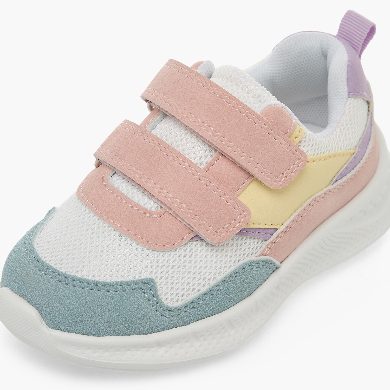 Barefeet Girls Colourblock Lace-Up Ankle Sneakers-girls-shoes-sneakers-image-4