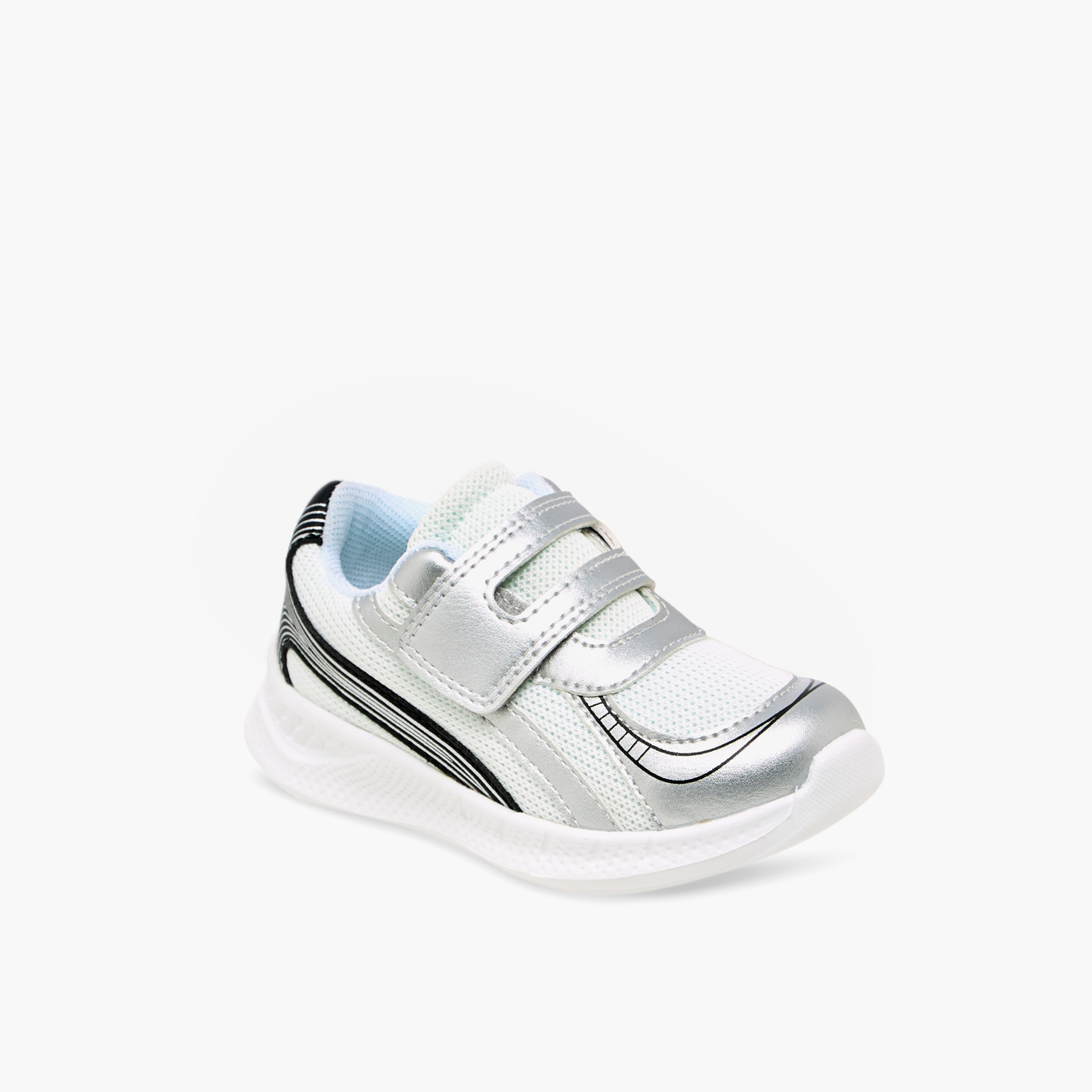 Barefeet Boys Panelled Hook and Loop Sneakers-boys-shoes-sneakers-image-2