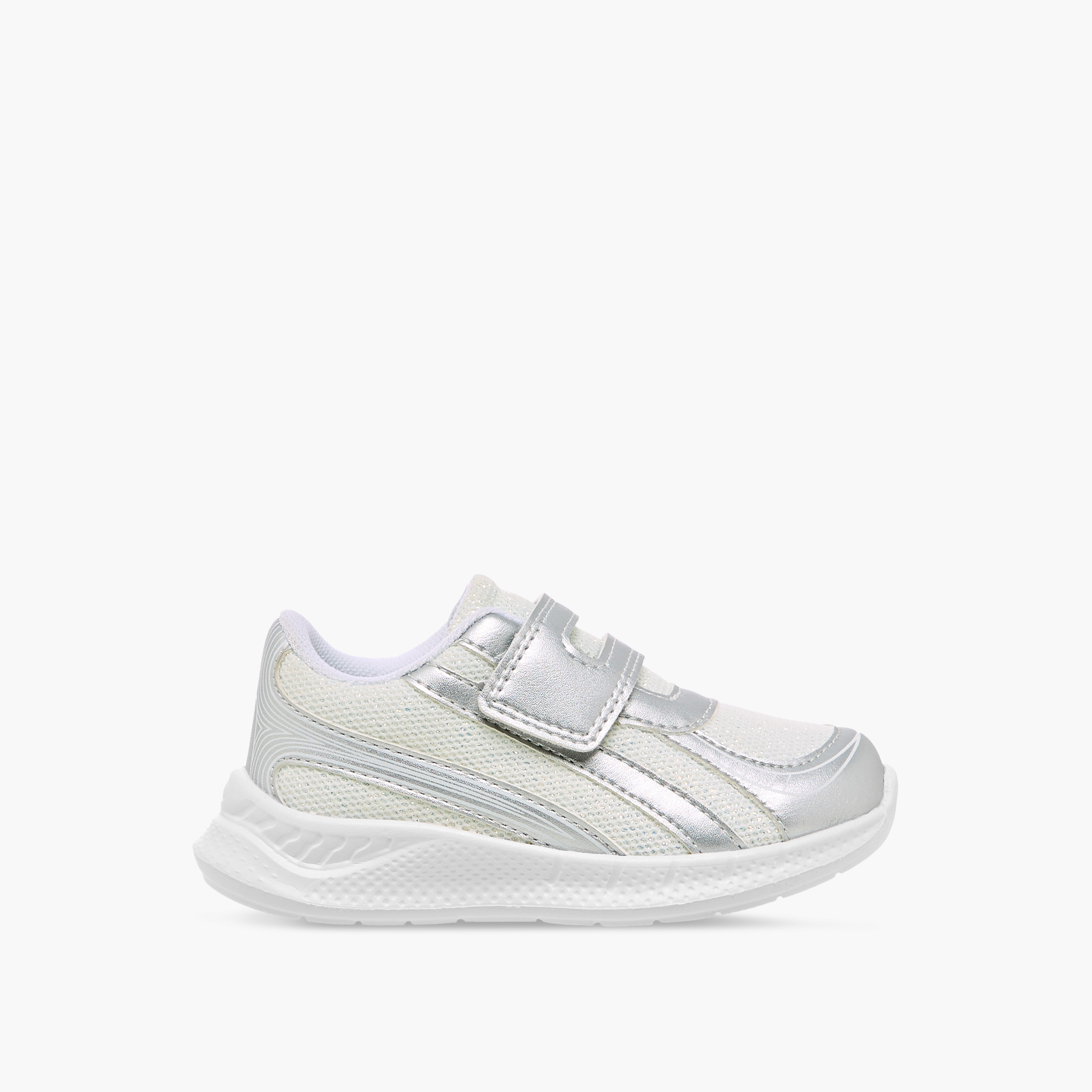 Barefeet Girls Panelled Hook and Loop Sneakers-girls-shoes-sneakers-image-3