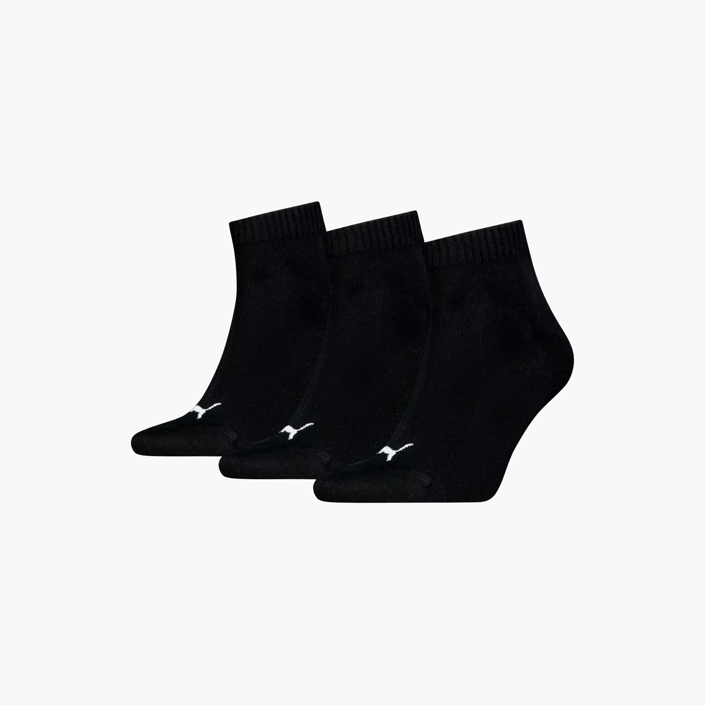 Puma Logo Quarter Socks - 3 Pairs-sports-gear-football-accessories-socks-image-1