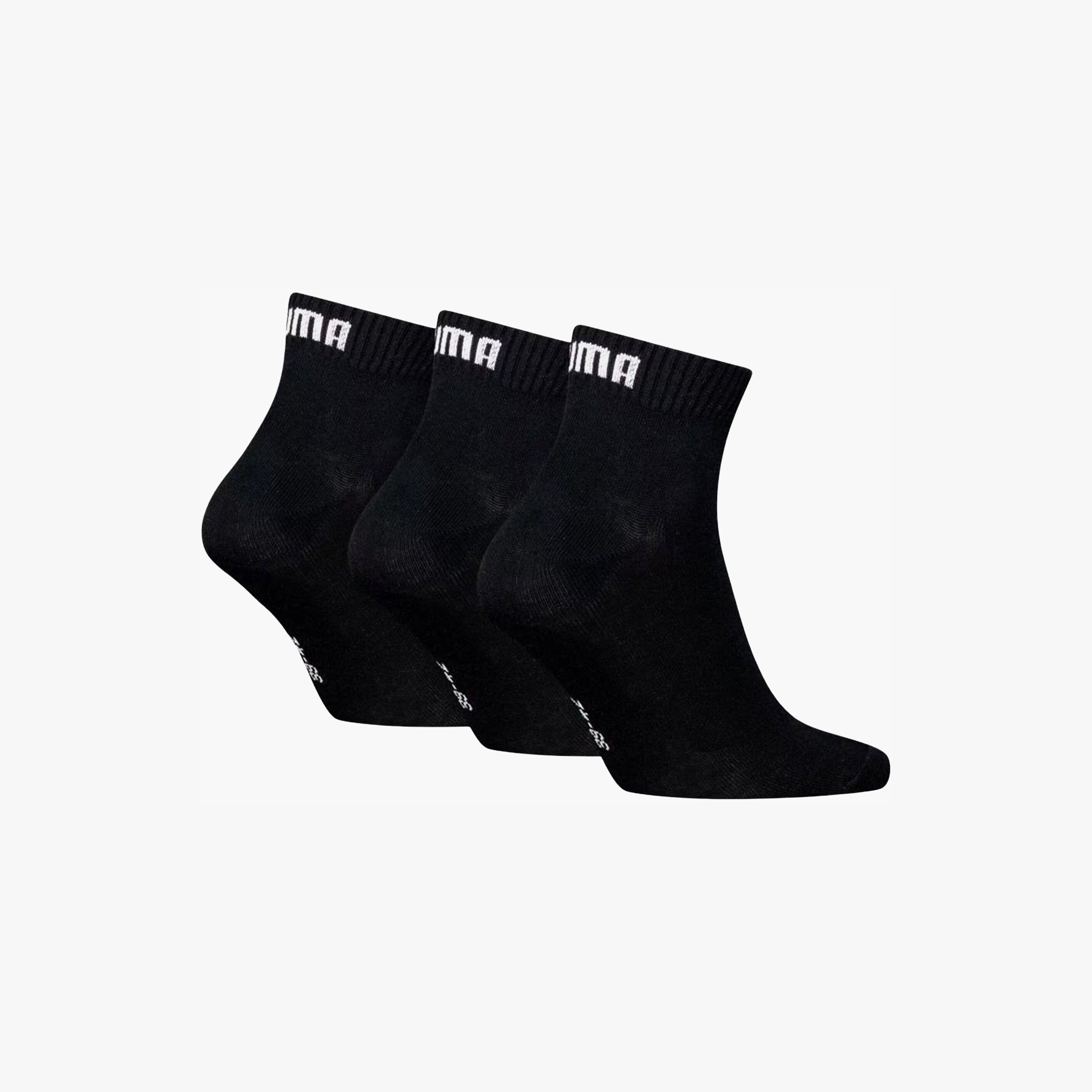 Puma Logo Quarter Socks - 3 Pairs-sports-gear-football-accessories-socks-image-2