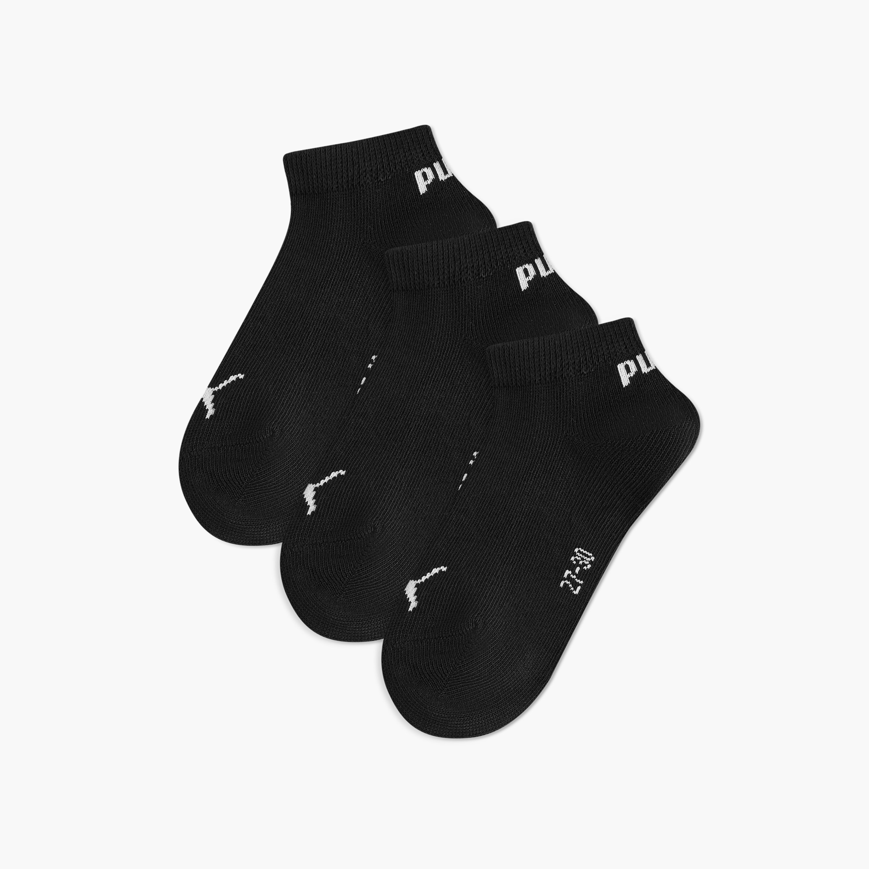 PUMA Logo Print Ankle Length Socks - Set of 3-baby-girls-accessories-socks-image-1