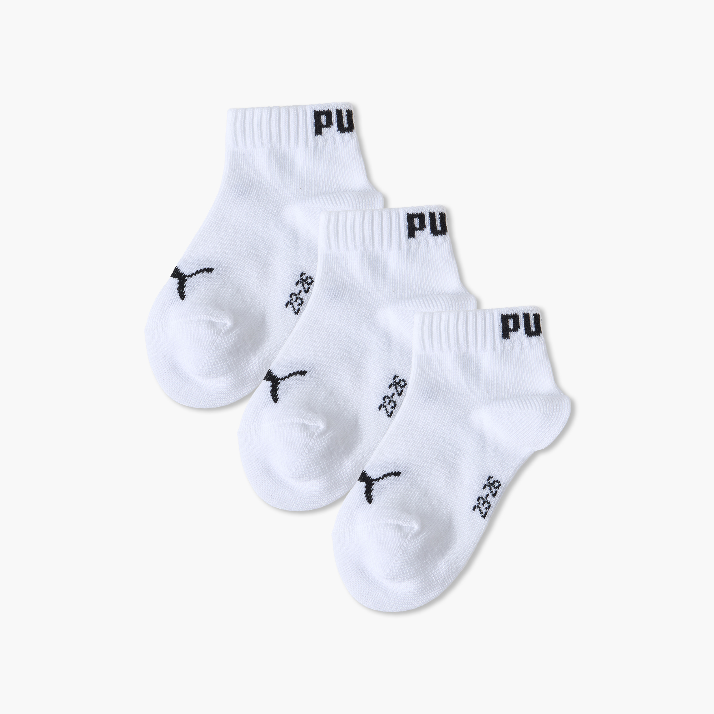 طقم جوارب 3 أزواج بطبعات شعار للأولاد من بوما-boys-accessories-socks-image-1