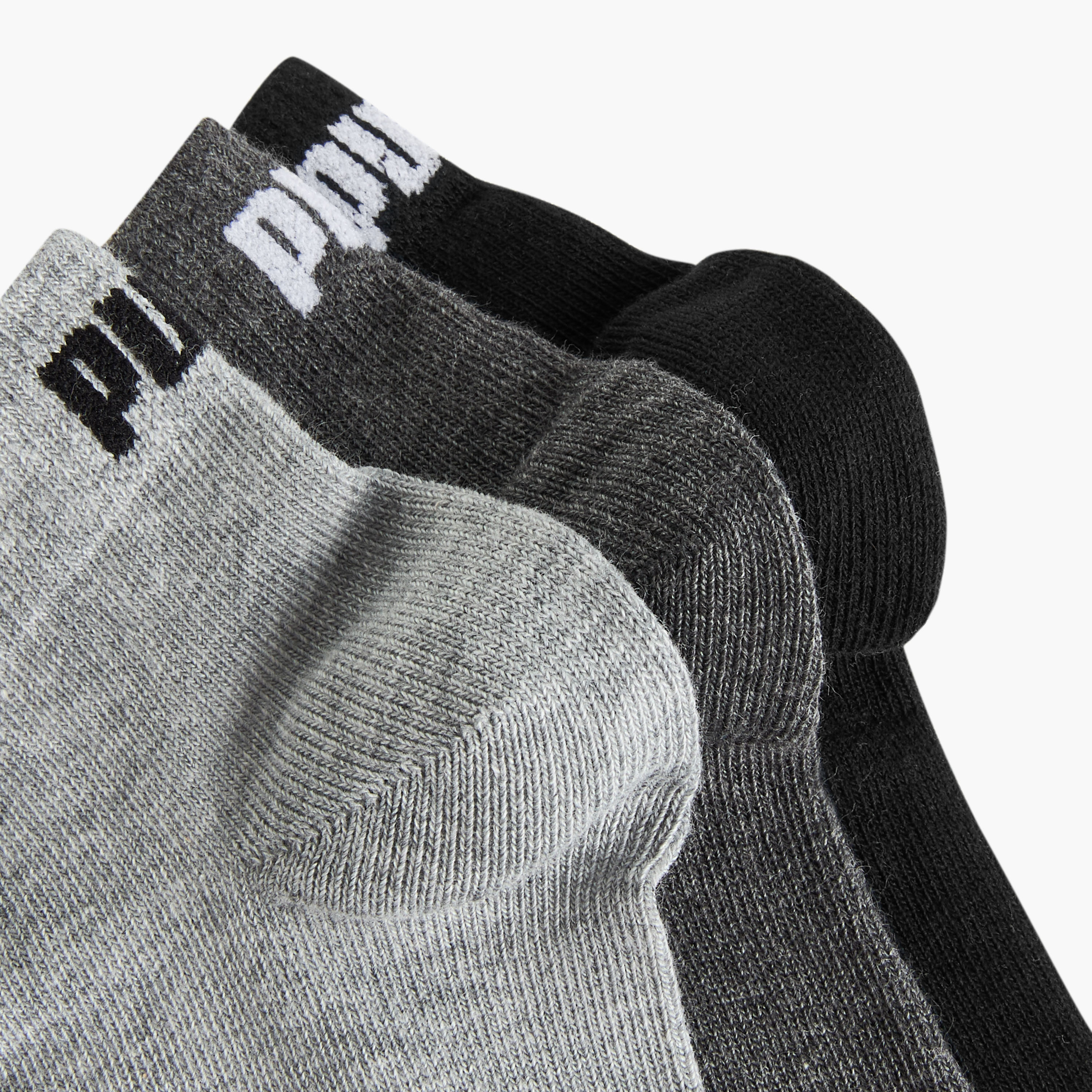PUMA Logo Print Ankle Length Socks - Set of 3-sports-boys-accessories-image-4
