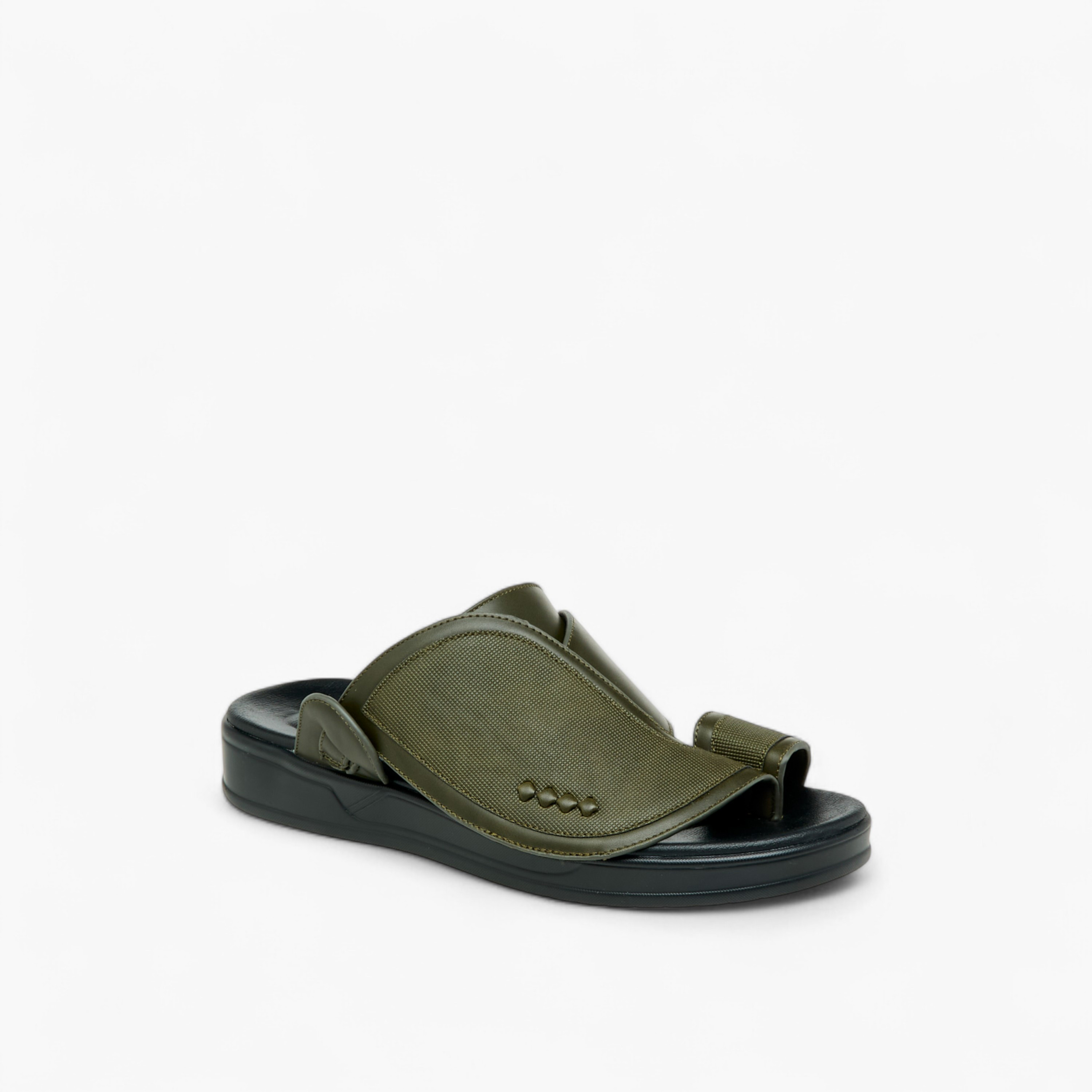 LBL by Shoexpress Textured Slip-On Arabic Sandals with Toe Loop-men-shoes-sandals-image-2