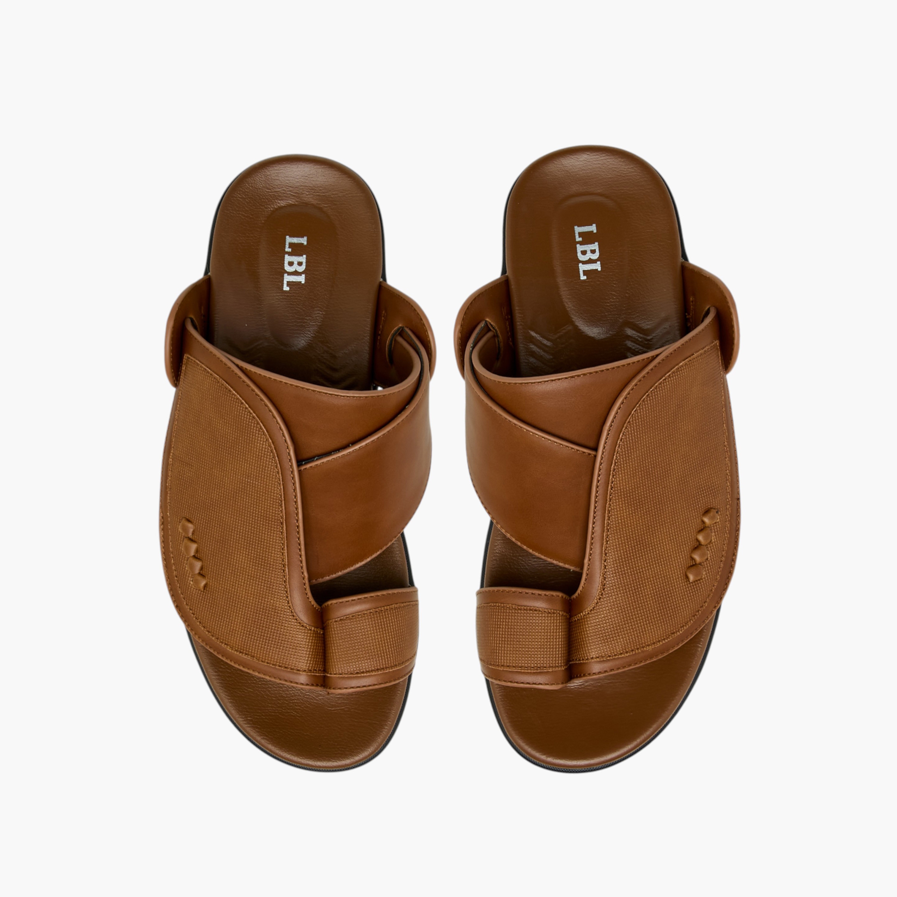 LBL by Shoexpress Textured Slip-On Arabic Sandals with Toe Loop-men-shoes-sandals-image-1
