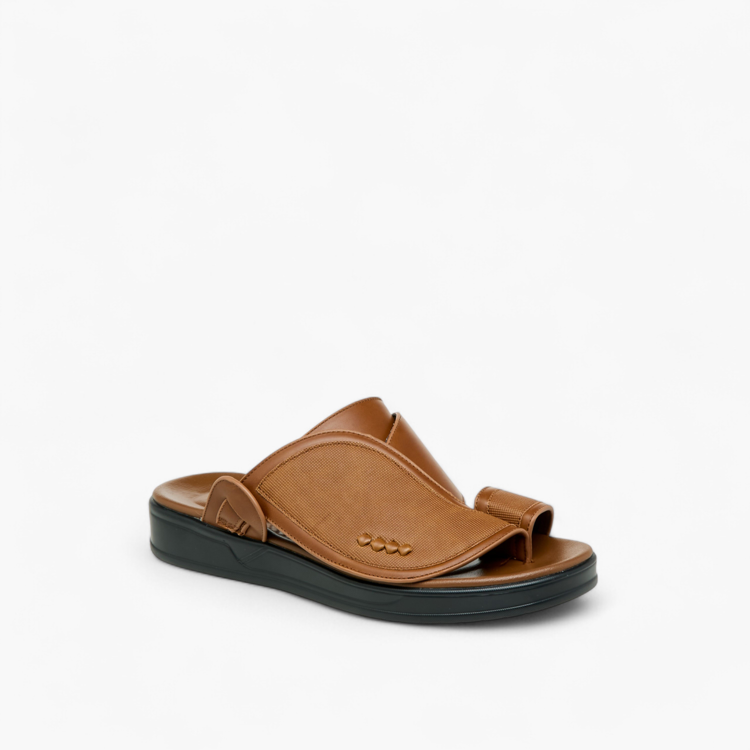 LBL by Shoexpress Textured Slip-On Arabic Sandals with Toe Loop-men-shoes-sandals-image-2