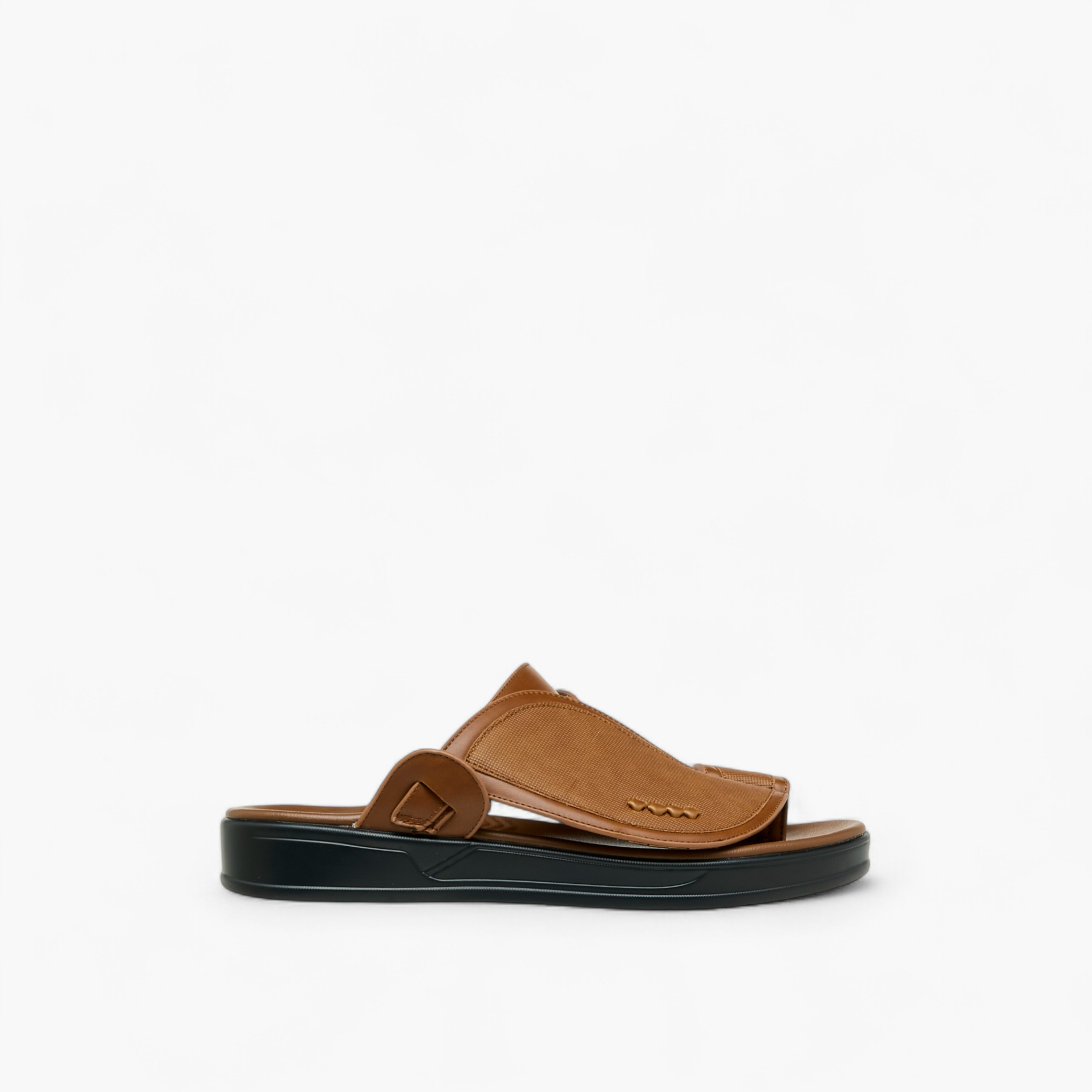 LBL by Shoexpress Textured Slip-On Arabic Sandals with Toe Loop-men-shoes-sandals-image-3