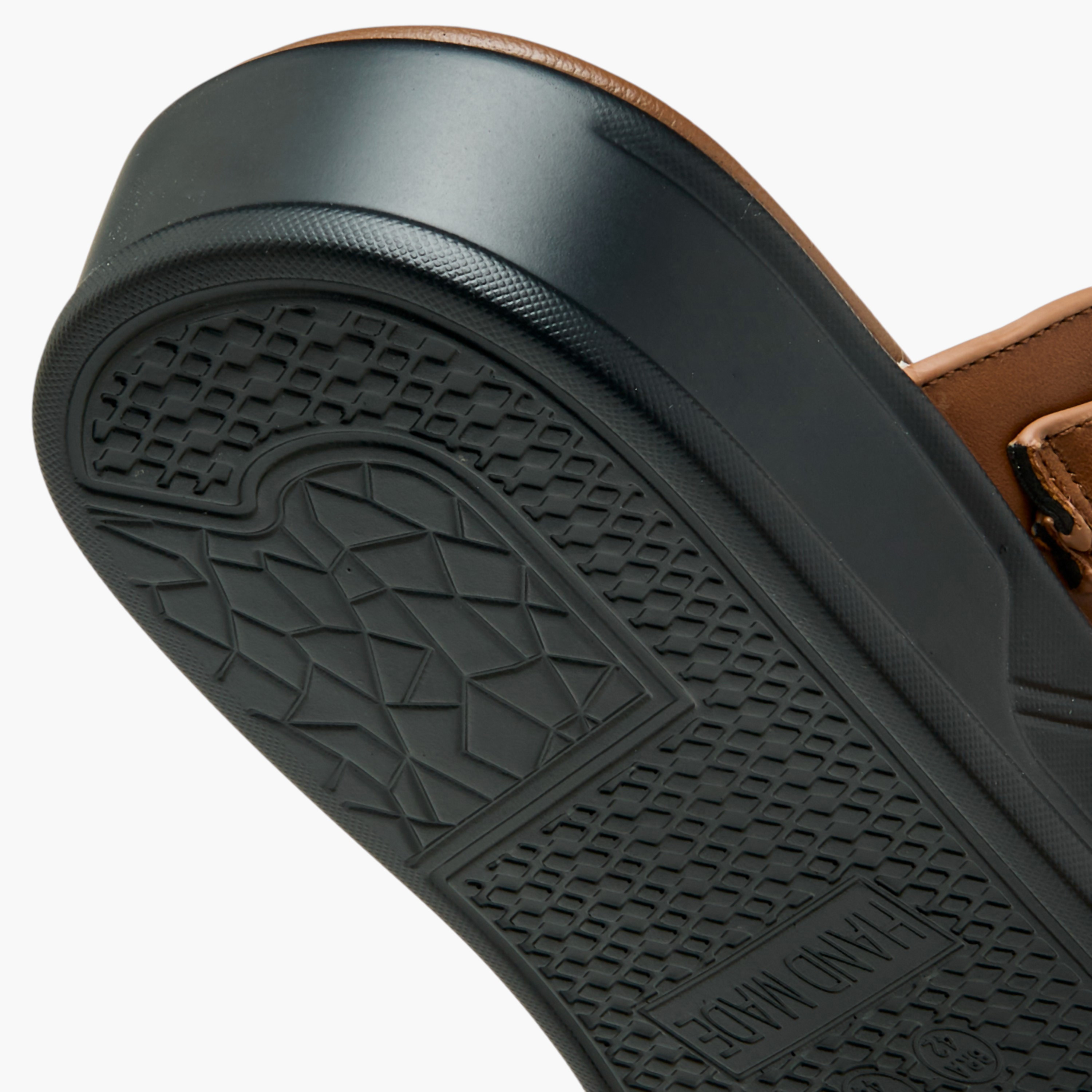 LBL by Shoexpress Textured Slip-On Arabic Sandals with Toe Loop-men-shoes-sandals-image-6