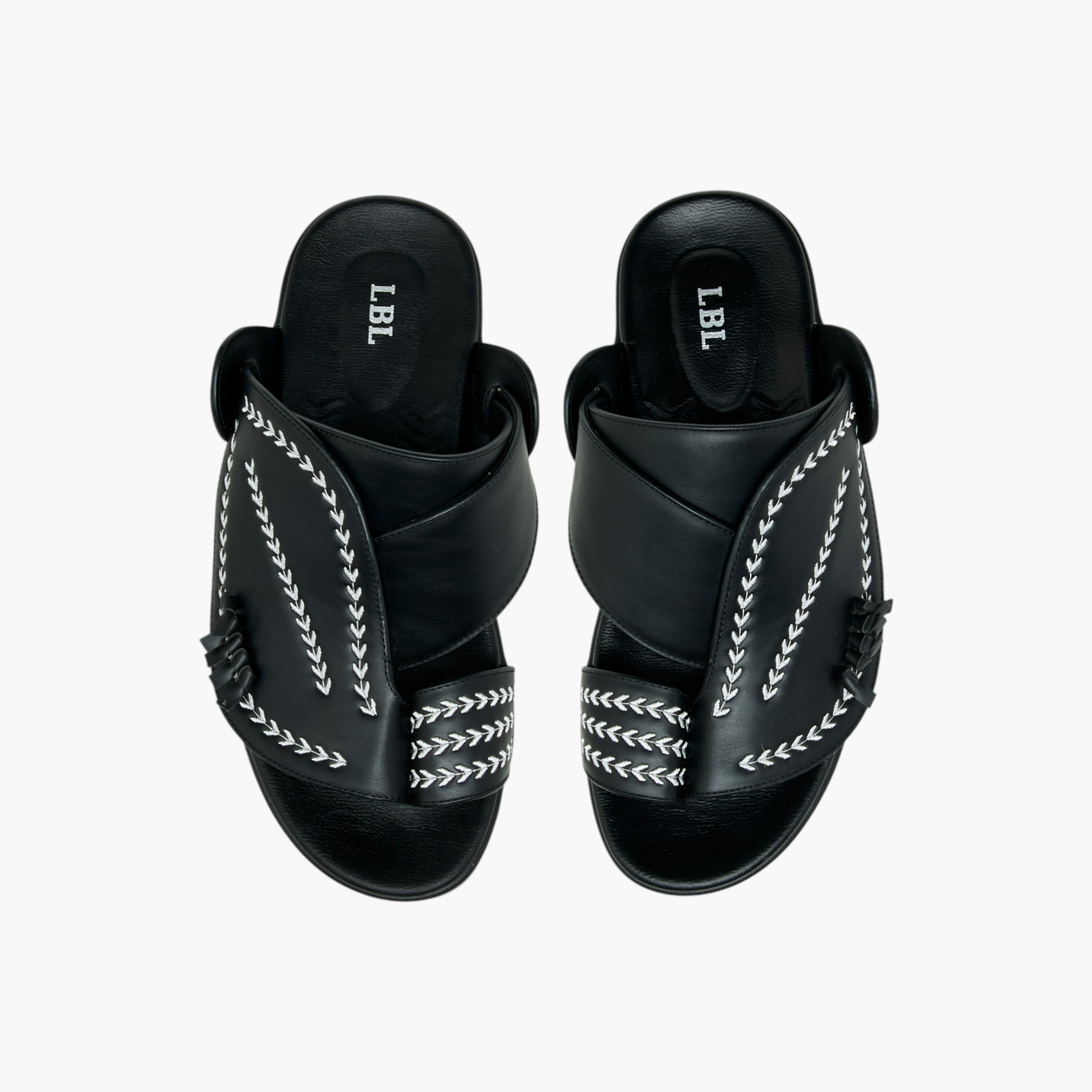LBL by Shoexpress Embroidered Slip-On Arabic Sandals with Toe Loop-men-shoes-sandals-image-1