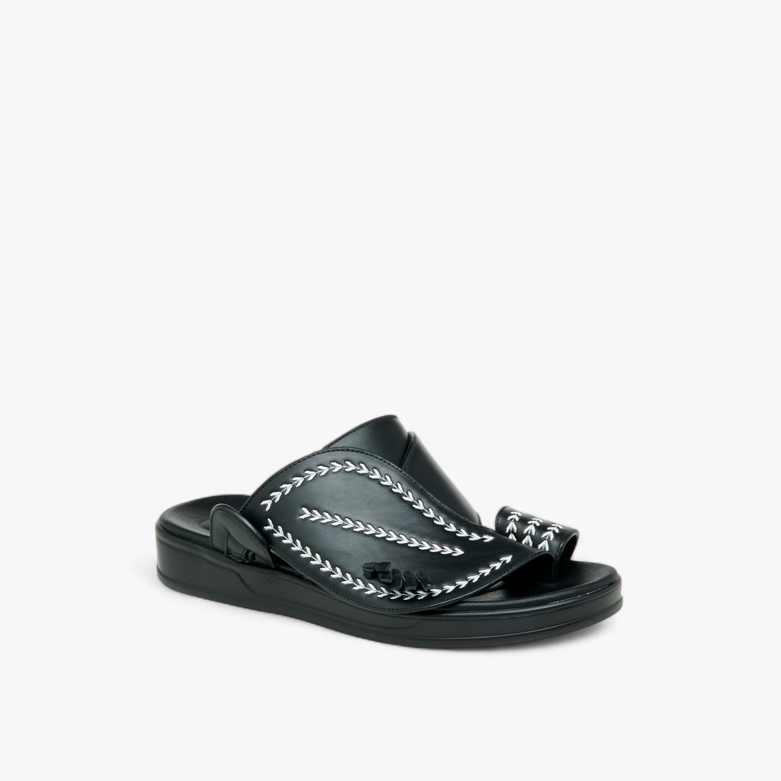 LBL by Shoexpress Embroidered Slip-On Arabic Sandals with Toe Loop-men-shoes-sandals-image-2