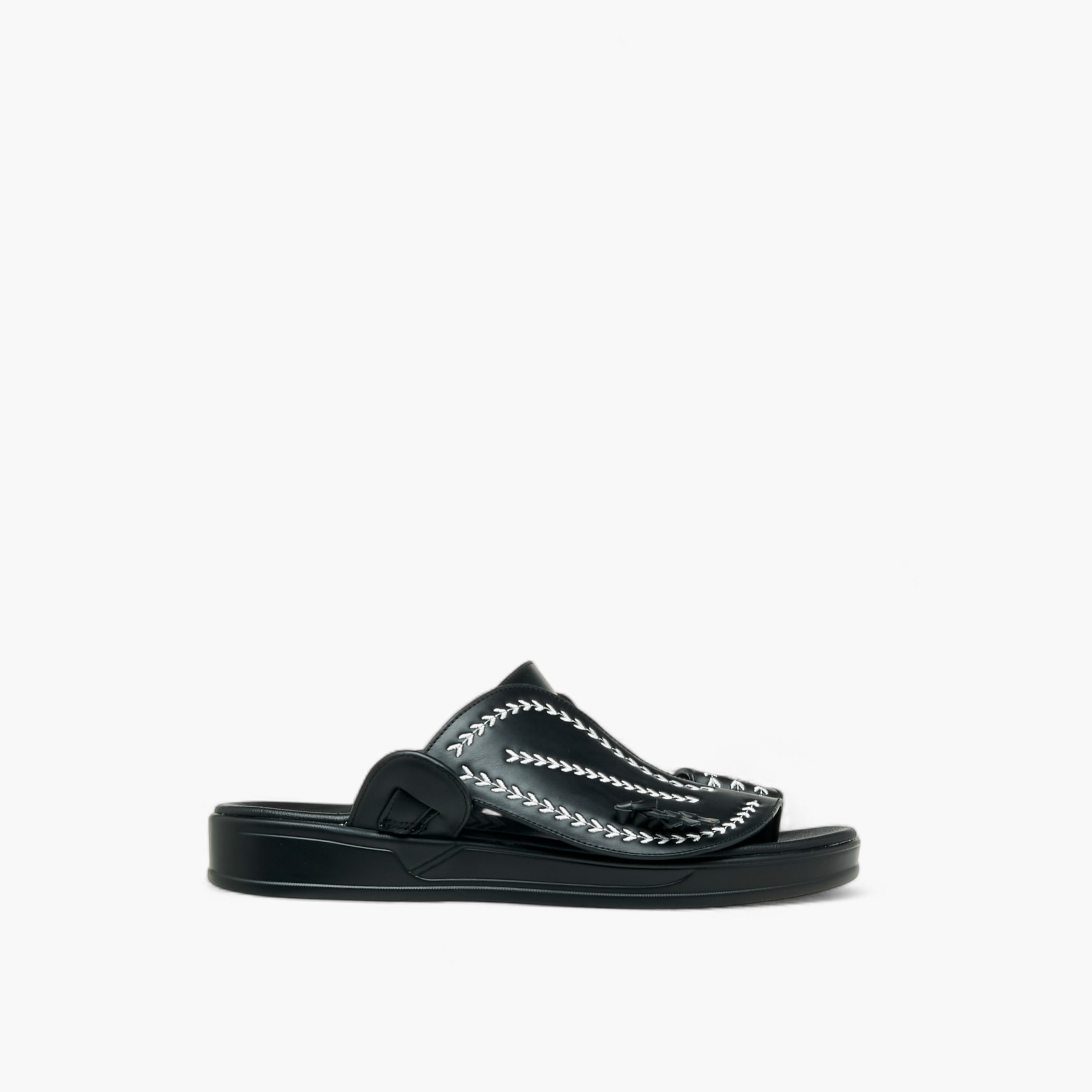 LBL by Shoexpress Embroidered Slip-On Arabic Sandals with Toe Loop-men-shoes-sandals-image-3