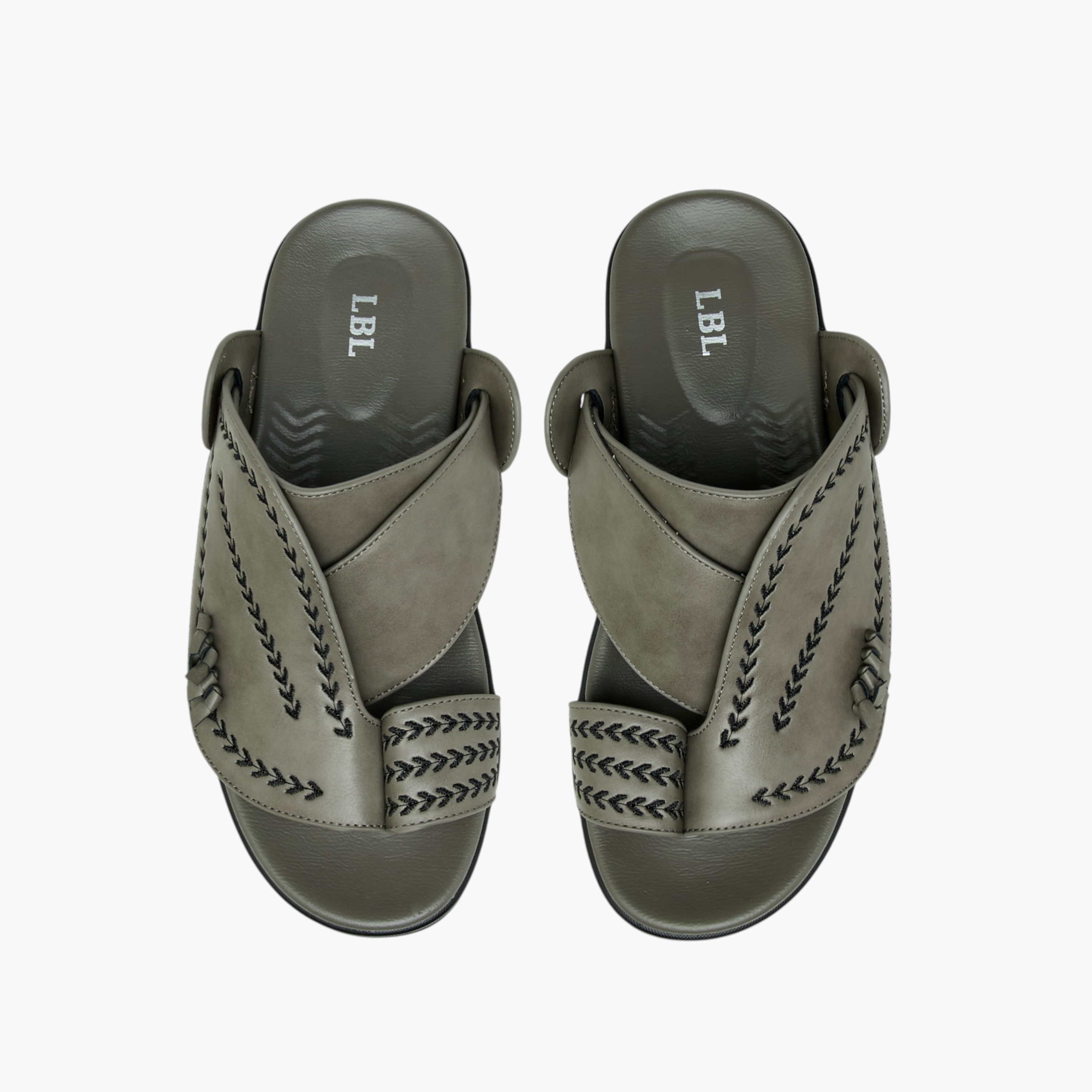LBL by Shoexpress Embroidered Slip-On Arabic Sandals with Toe Loop-men-shoes-sandals-image-1