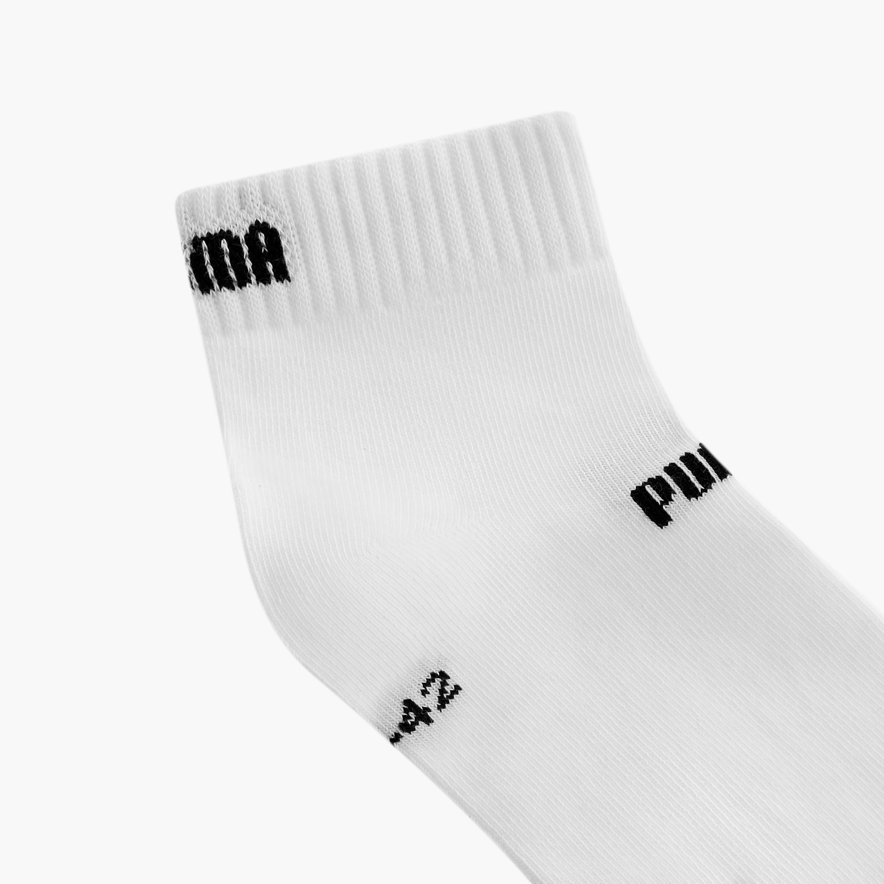 طقم جوارب بطول الكاحل 3 أزواج بطبعات شعار من بوما-men-socks-image-3