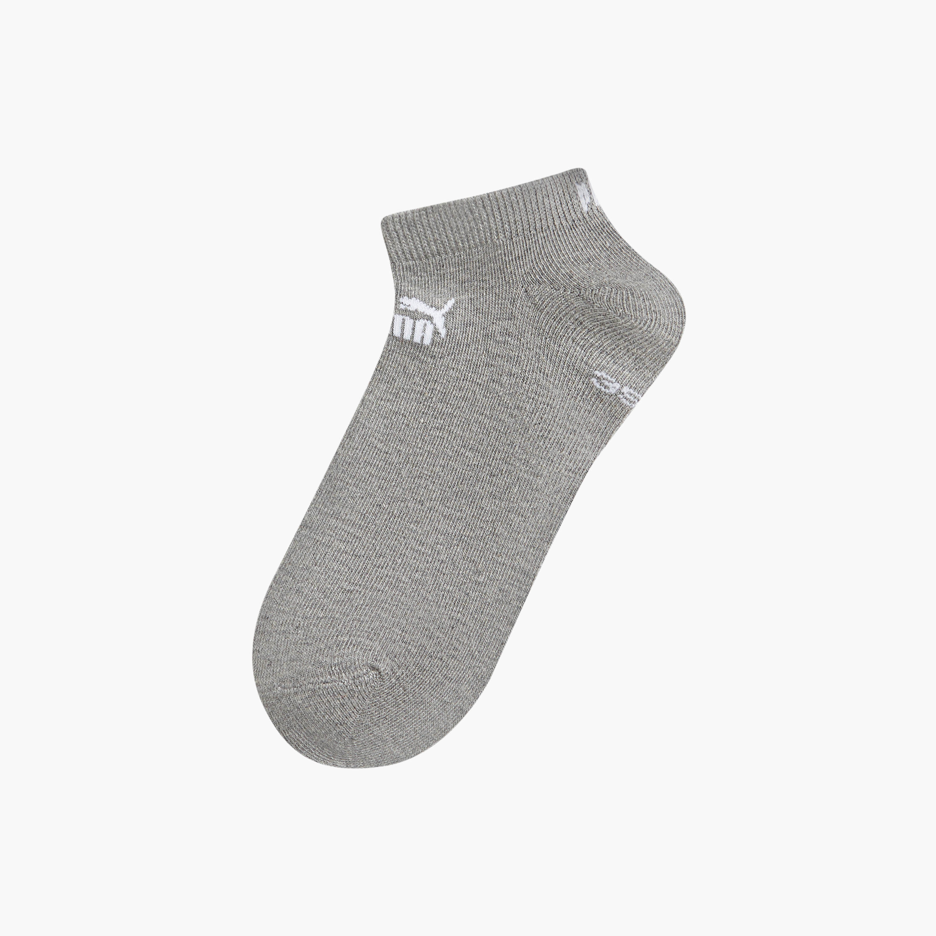 طقم جوارب 3 أزواج بطول الكاحل وبطبعات شعار من بوما-men-socks-image-2